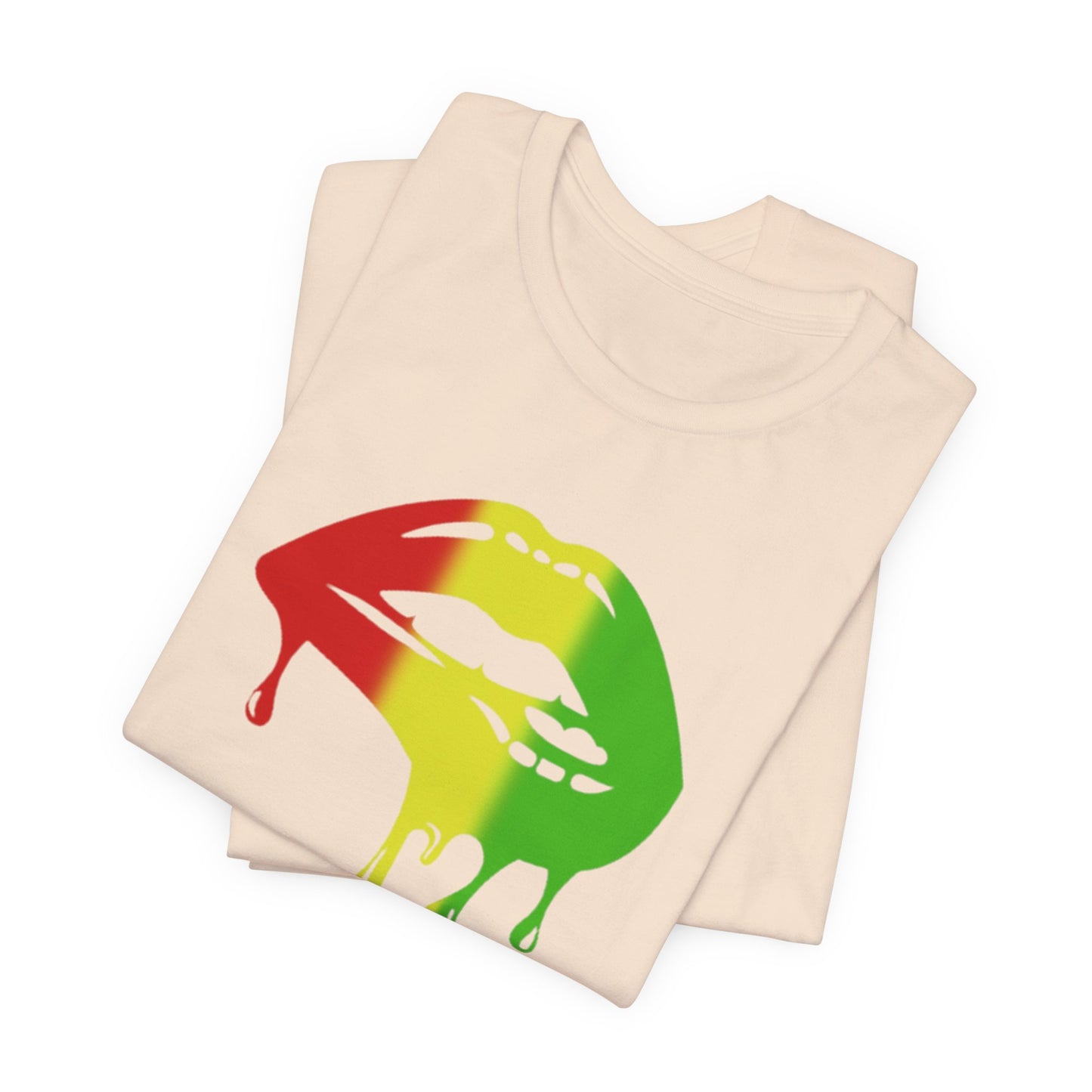 Rasta Lips Unisex Jersey Short Sleeve Tee