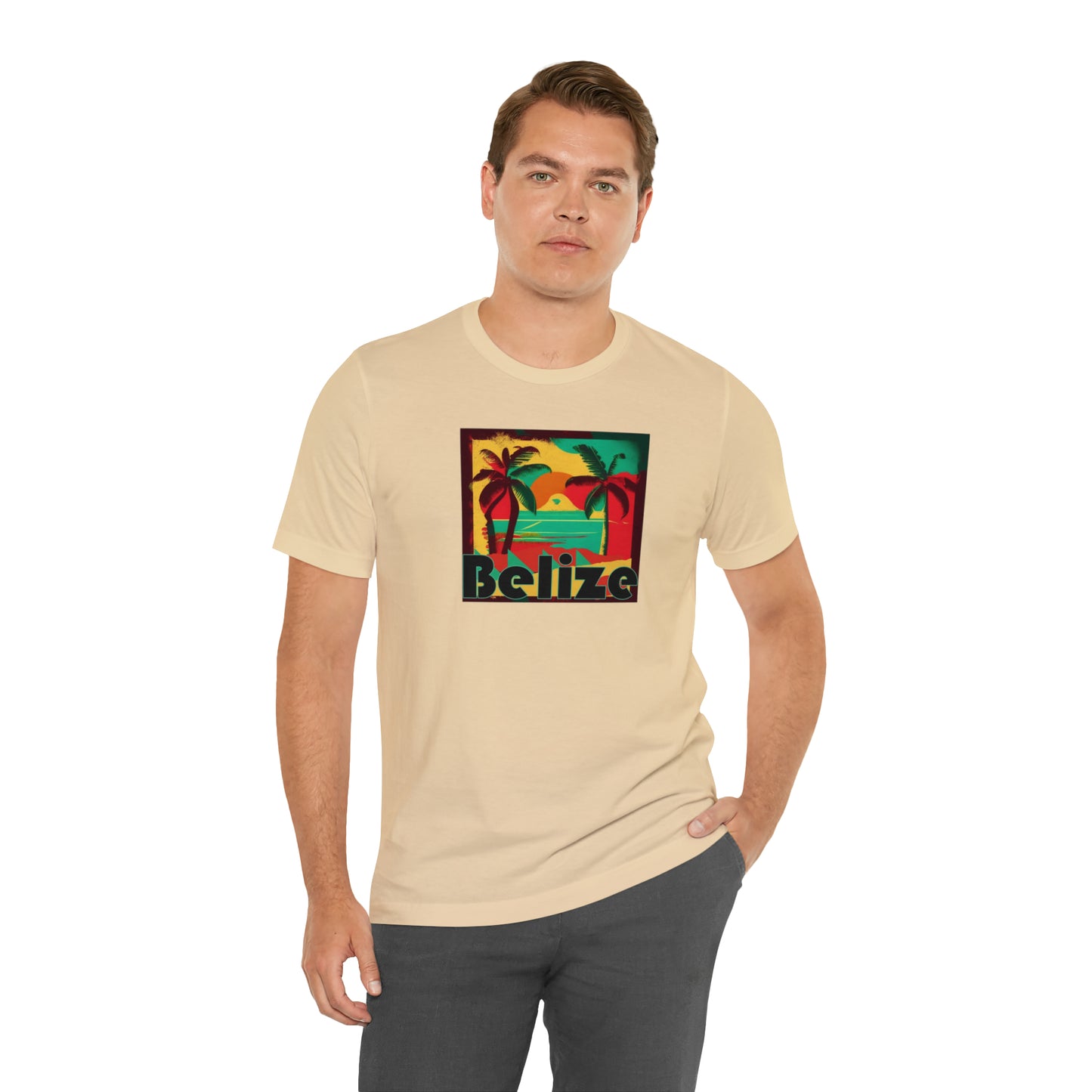 Retro Belize Unisex Jersey Short Sleeve Tee