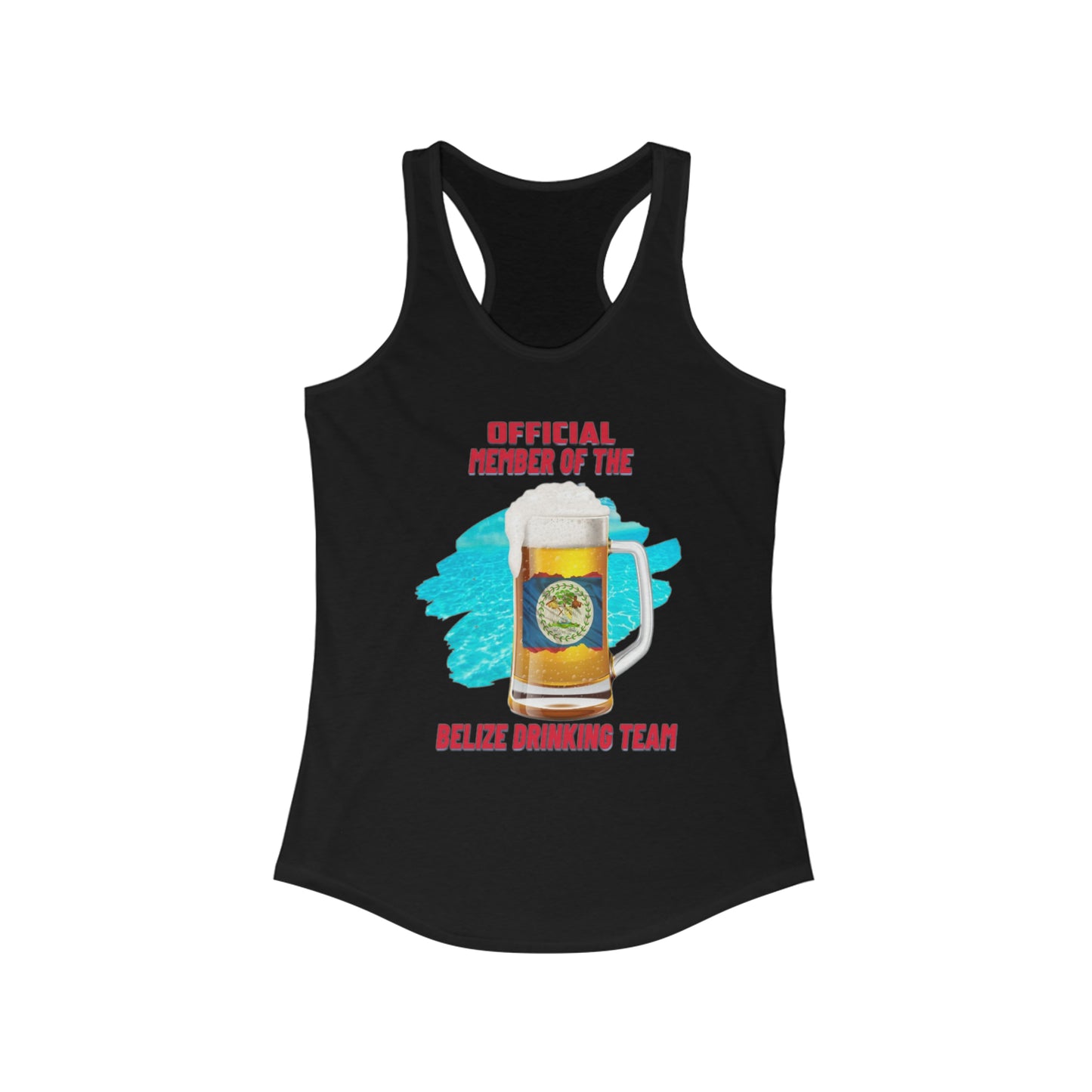 Belize Drinking Team Ideal Racerback Tank