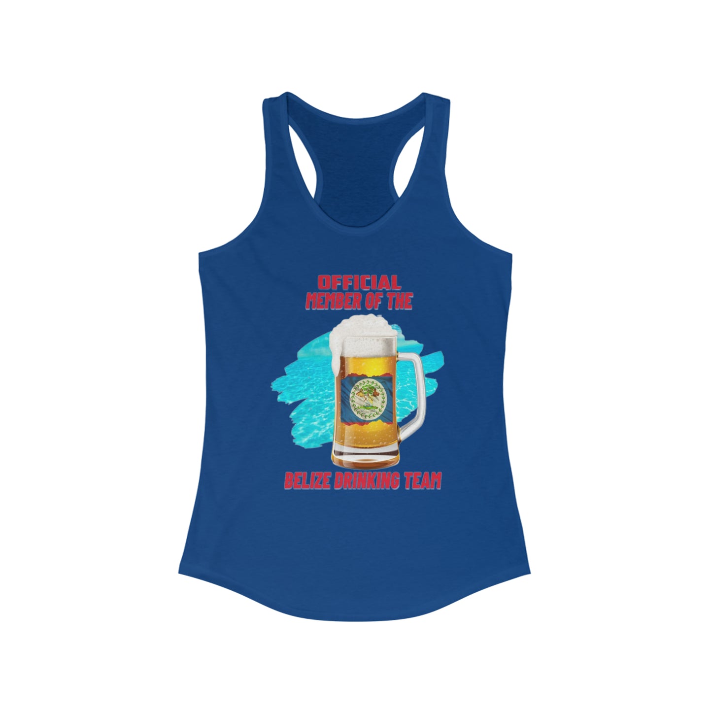 Belize Drinking Team Ideal Racerback Tank