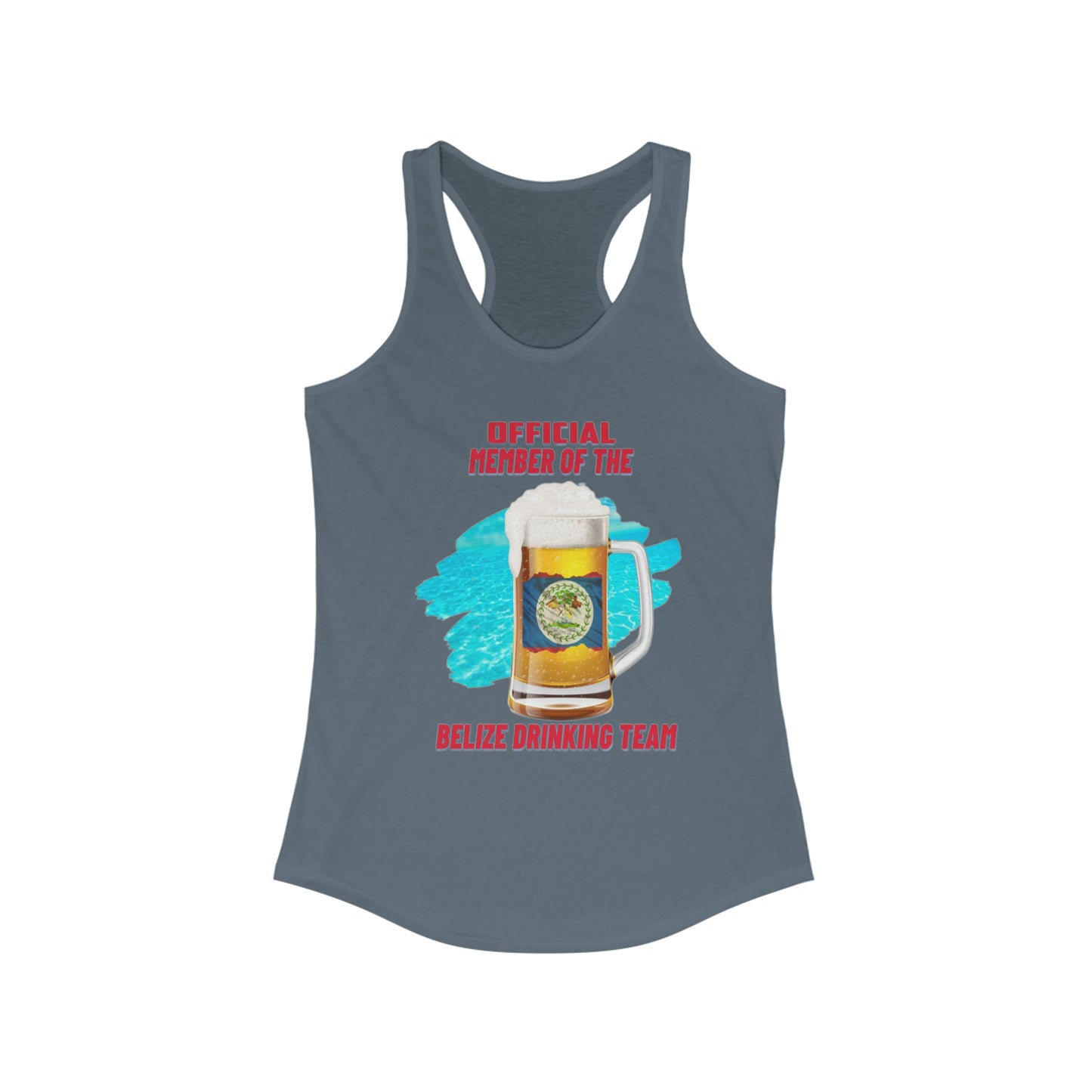 Belize Drinking Team Ideal Racerback Tank