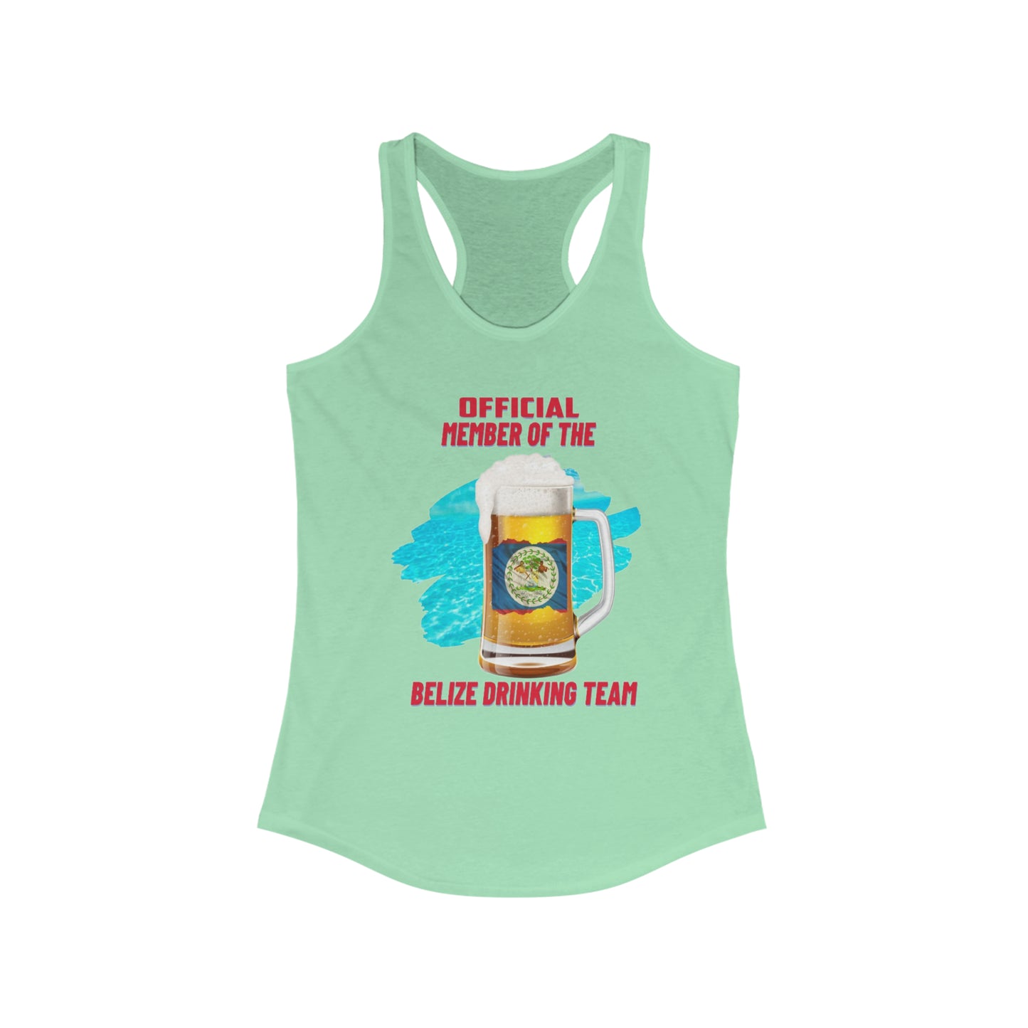 Belize Drinking Team Ideal Racerback Tank