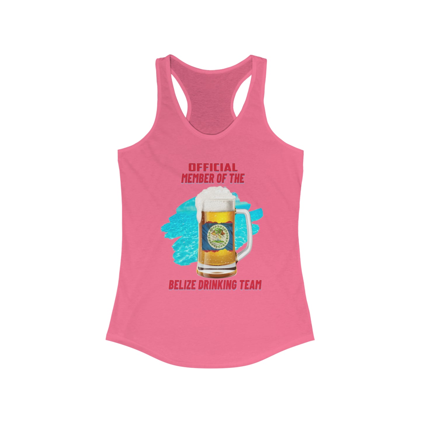 Belize Drinking Team Ideal Racerback Tank