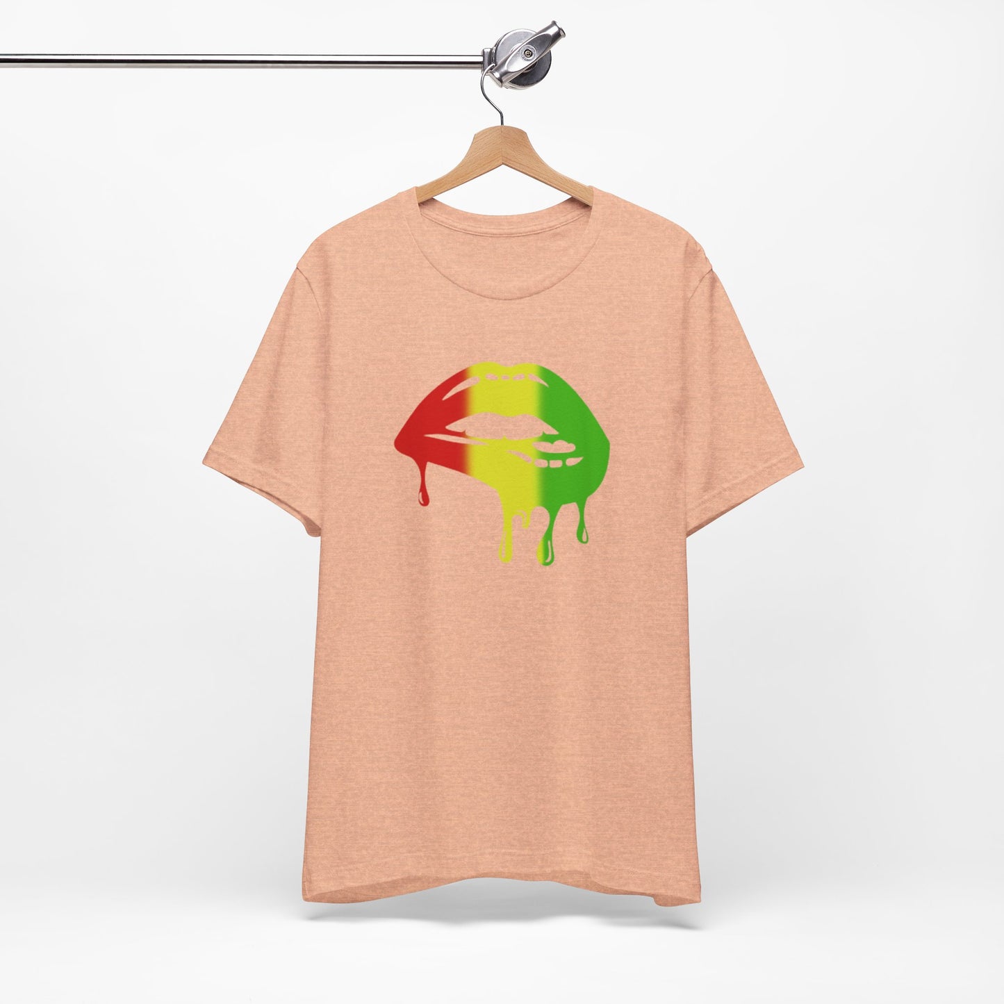 Rasta Lips Unisex Jersey Short Sleeve Tee