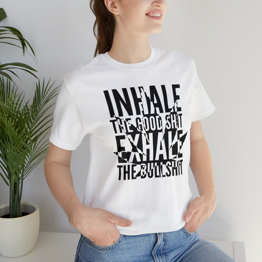 Inhale/exhale Unisex Jersey Short Sleeve Tee