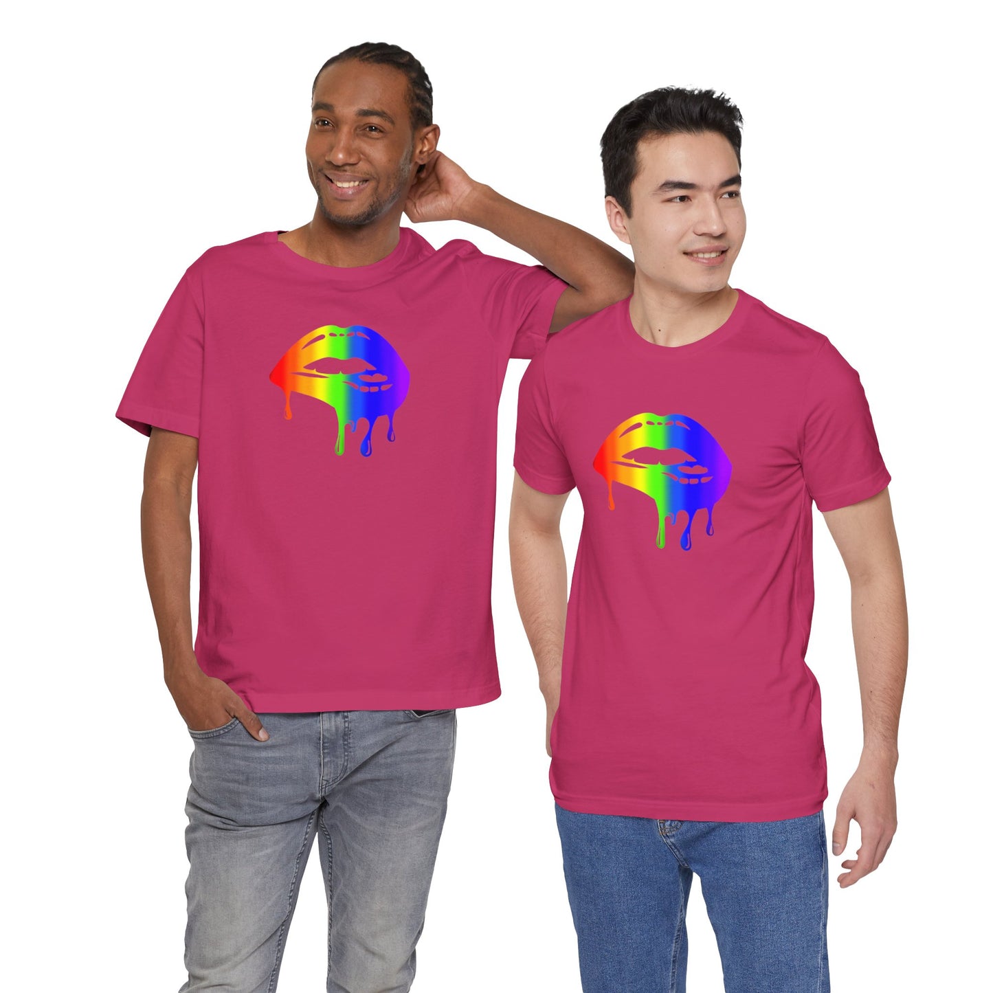 Pride lips Unisex Jersey Short Sleeve Tee