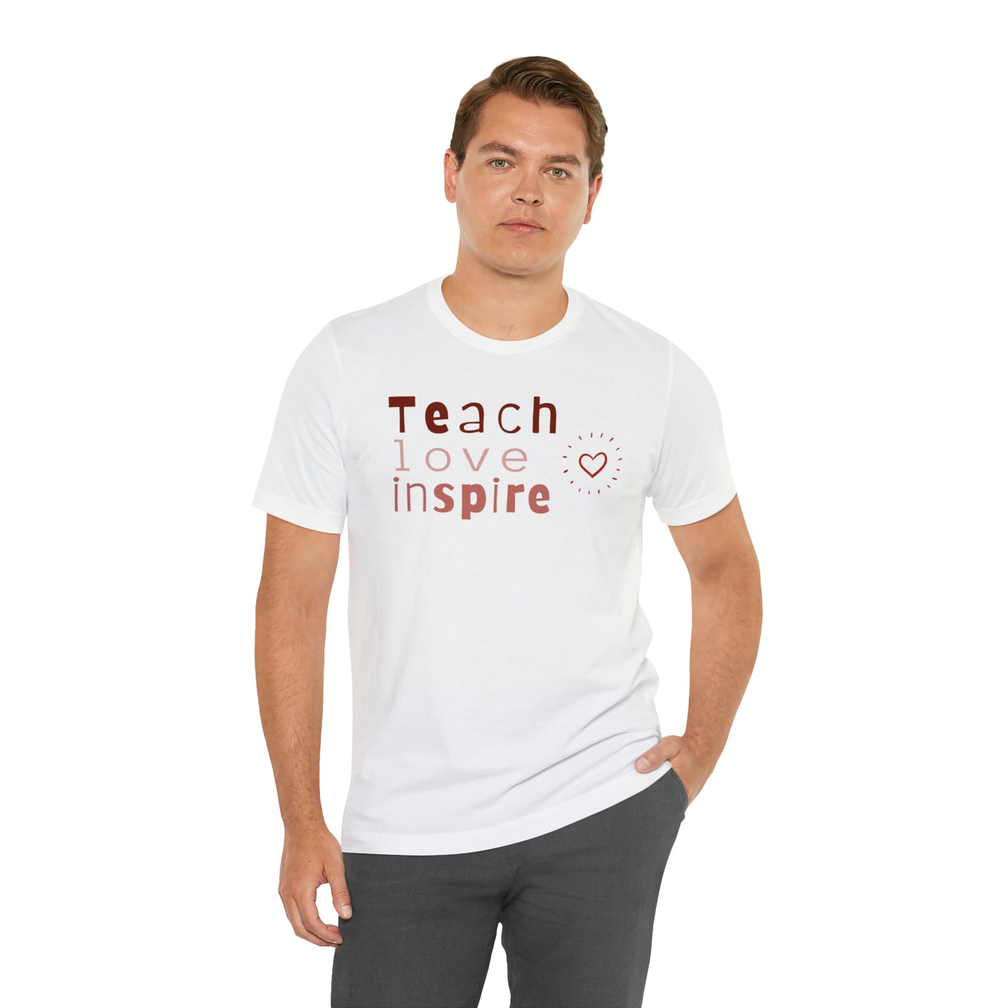 Teach Love Jersey Short Sleeve Tee
