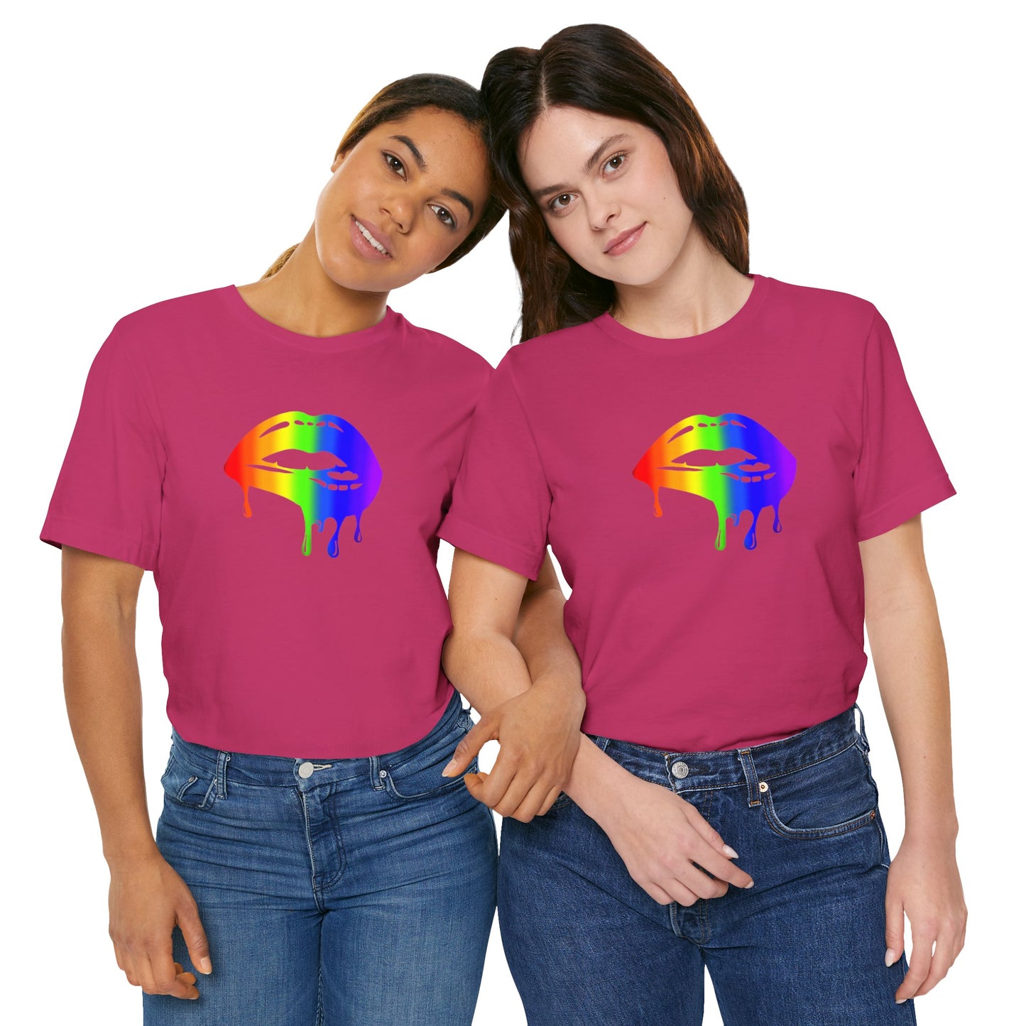 Pride lips Unisex Jersey Short Sleeve Tee