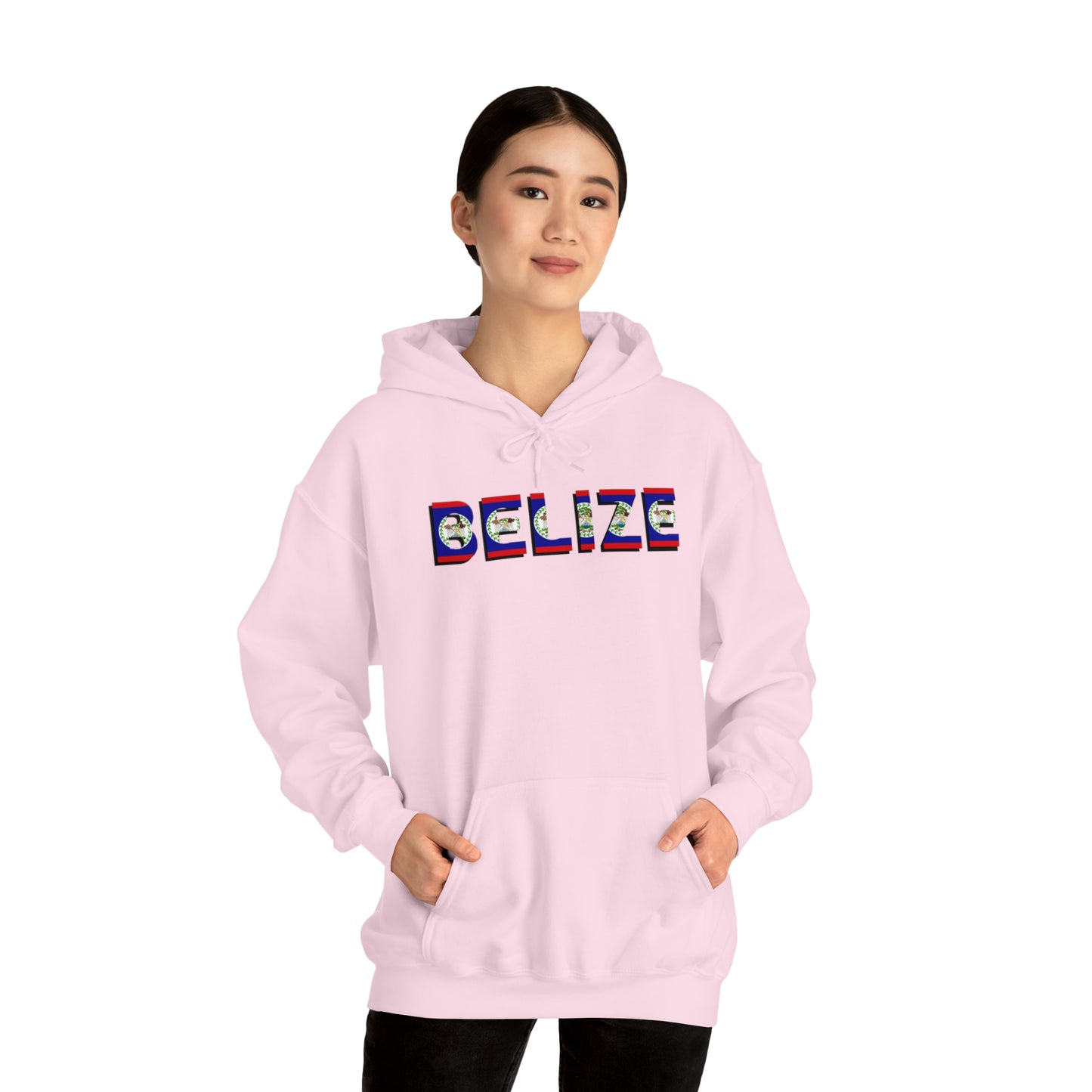 Belize flag Unisex Heavy Blend™ Hooded Sweatshirt
