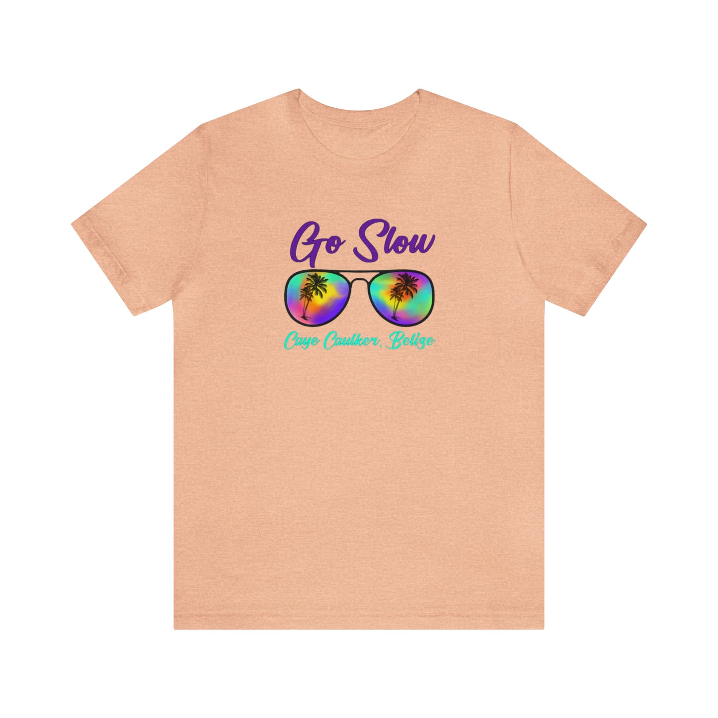 Unisex  Go Slow Purple Short Sleeve Tee