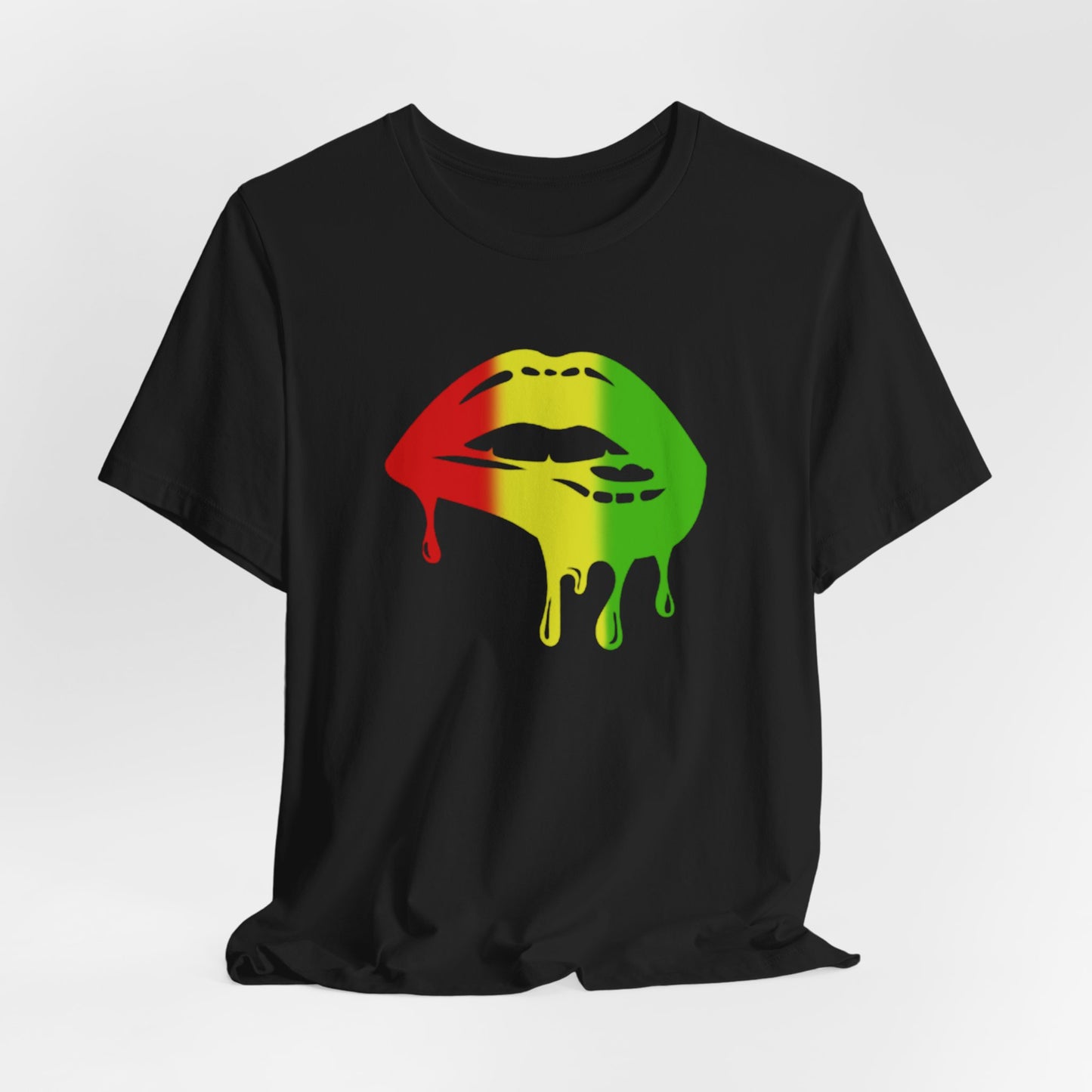 Rasta Lips Unisex Jersey Short Sleeve Tee