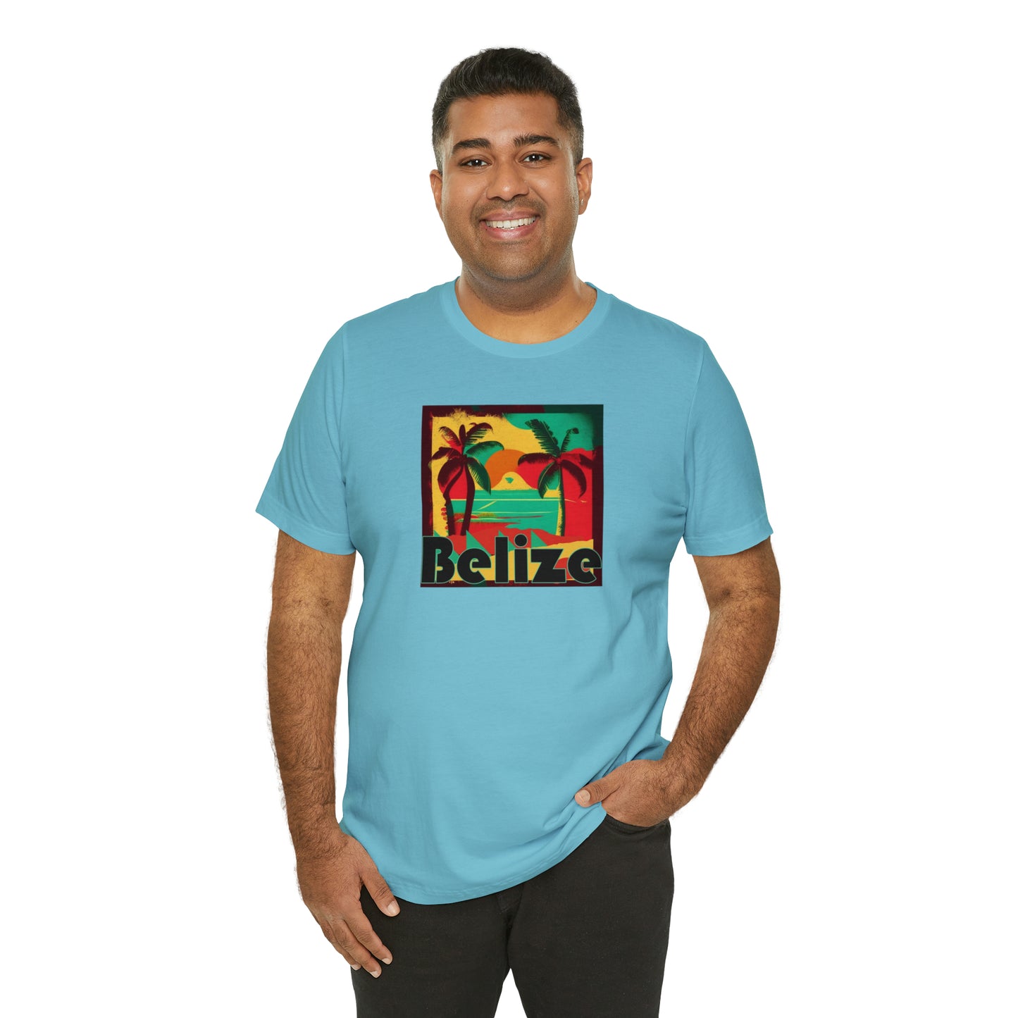 Retro Belize Unisex Jersey Short Sleeve Tee