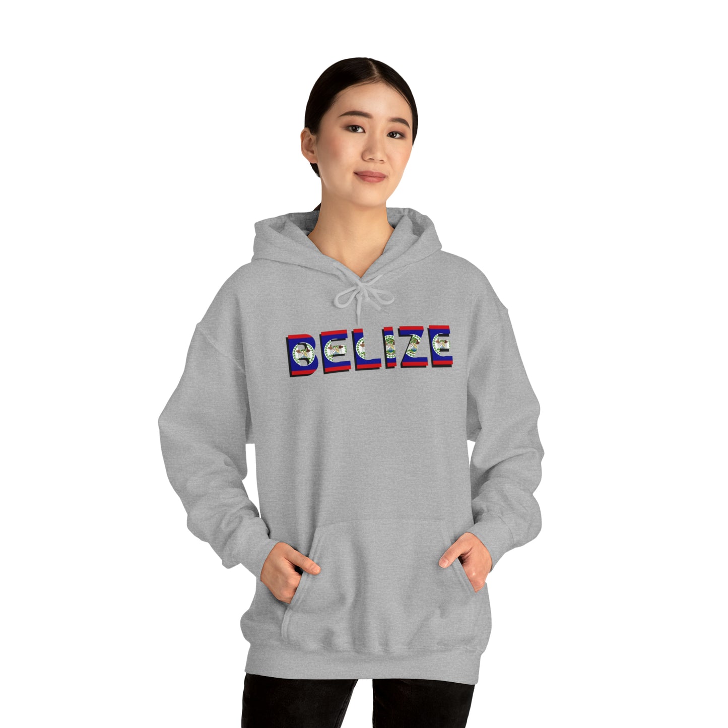 Belize flag Unisex Heavy Blend™ Hooded Sweatshirt