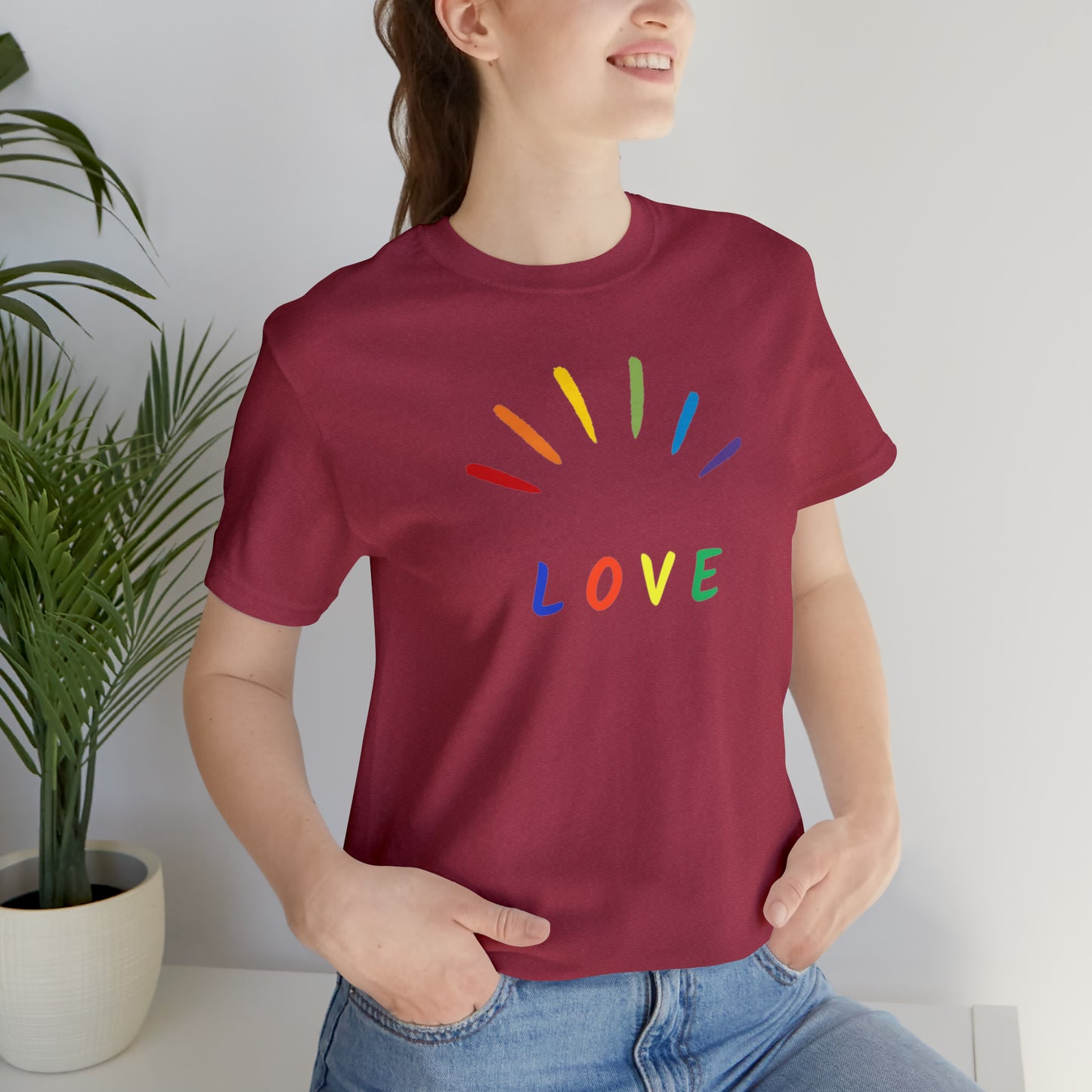 Love Unisex Jersey Short Sleeve Tee