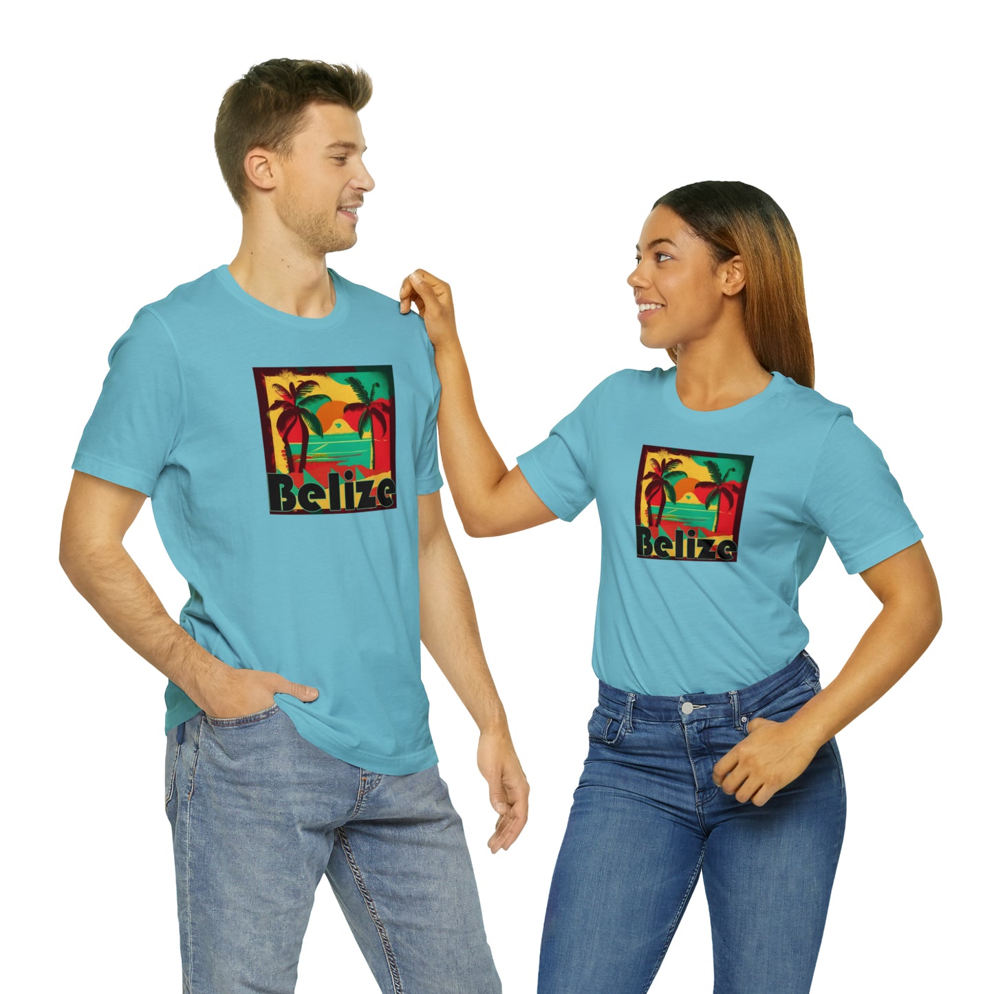 Retro Belize Unisex Jersey Short Sleeve Tee