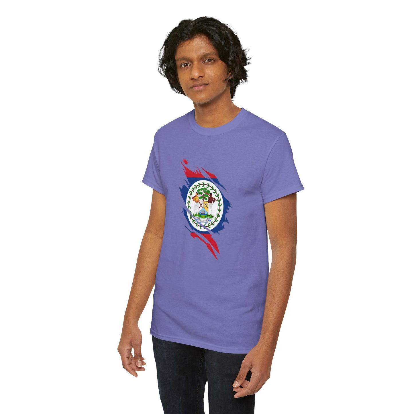 Belize Flag Unisex Heavy Cotton Tee