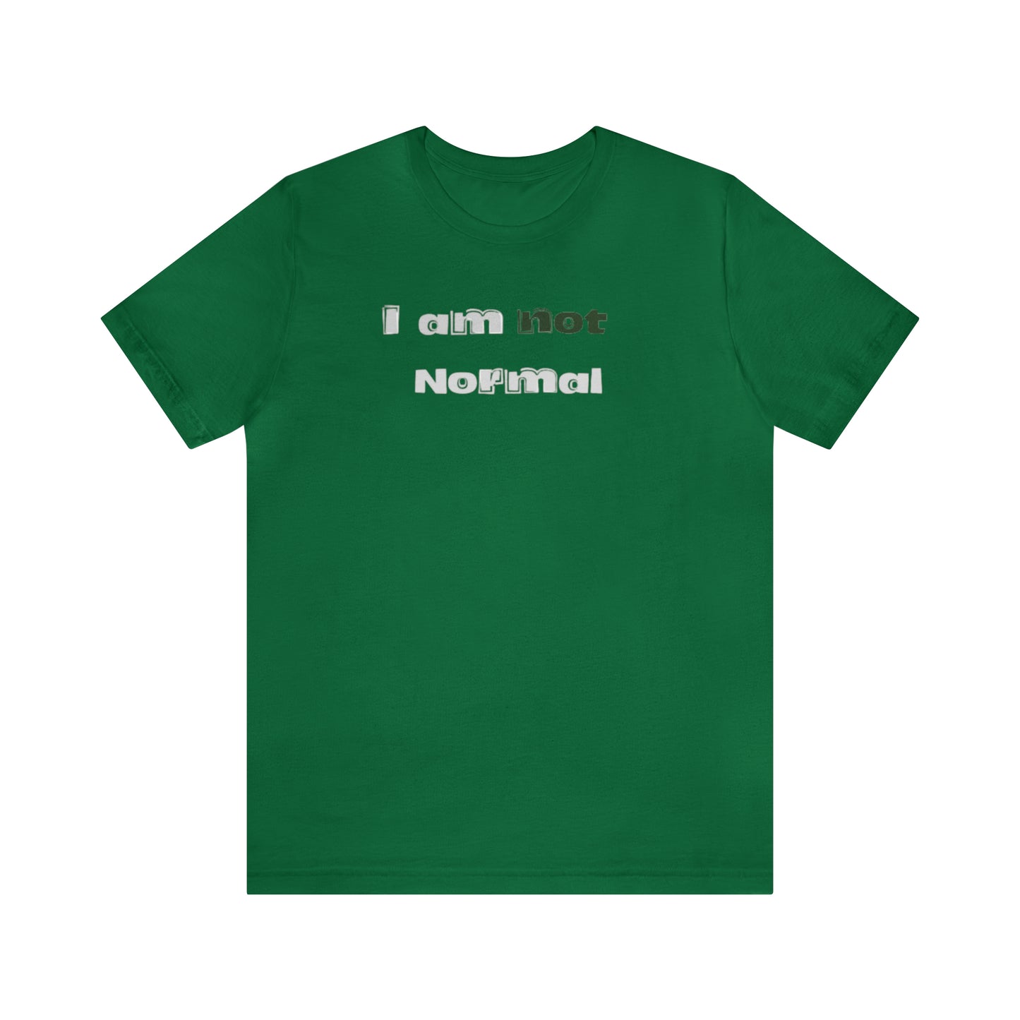 "I am not" Unisex Jersey Short Sleeve Tee