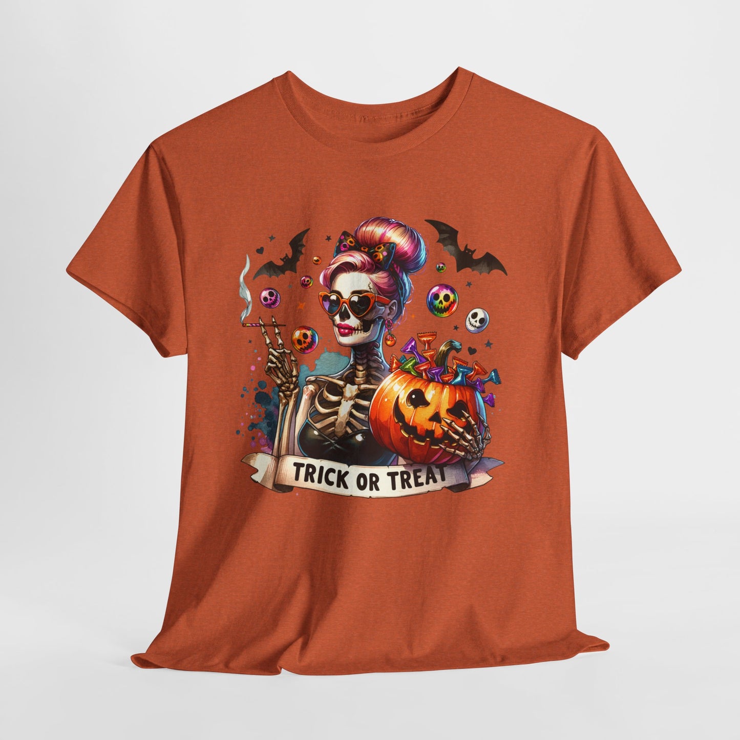 Pumpkin Girl Unisex Heavy Cotton Tee