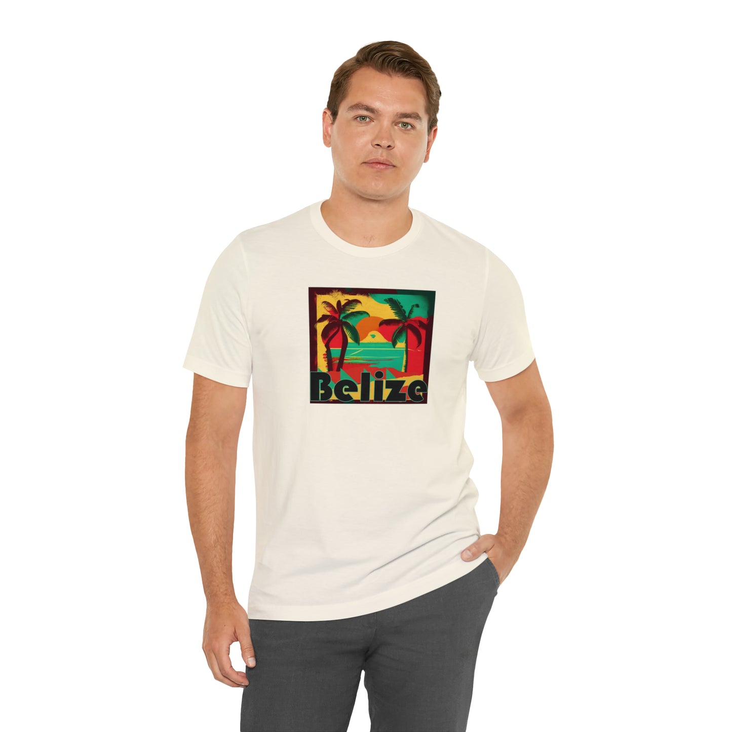 Retro Belize Unisex Jersey Short Sleeve Tee