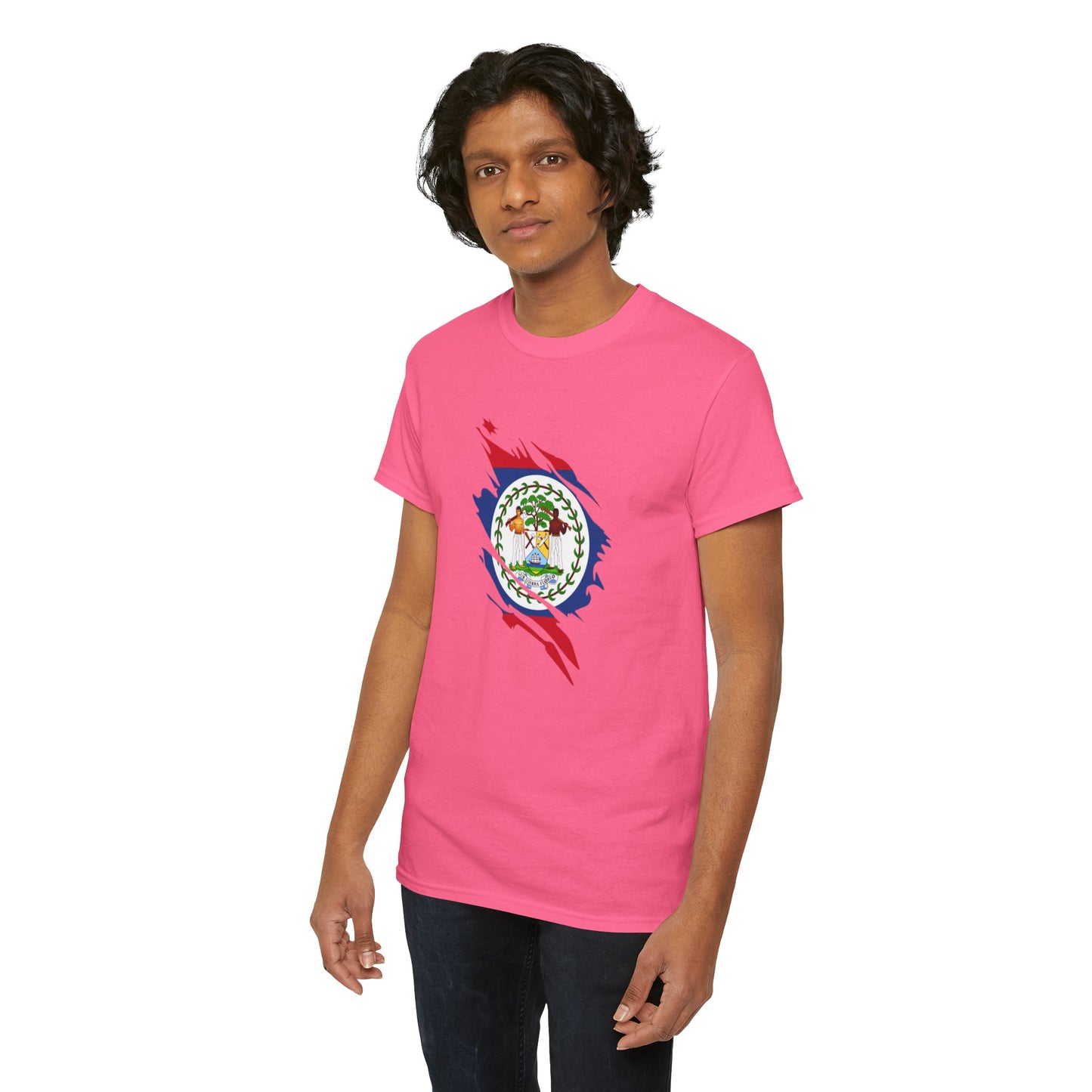 Belize Flag Unisex Heavy Cotton Tee