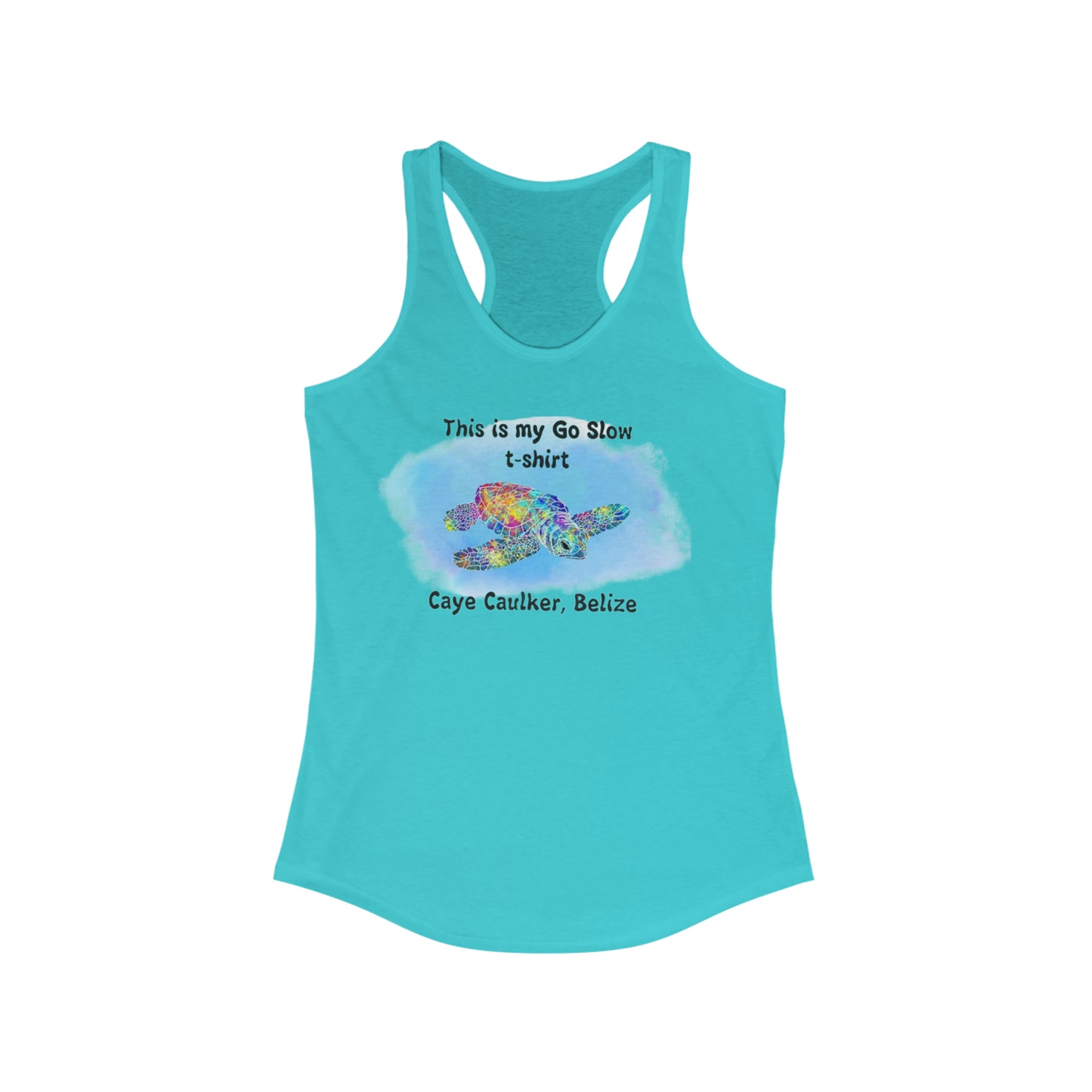 My Go Slow  Racerback Tank