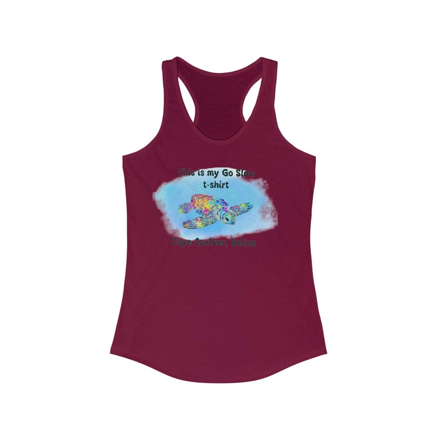 My Go Slow  Racerback Tank
