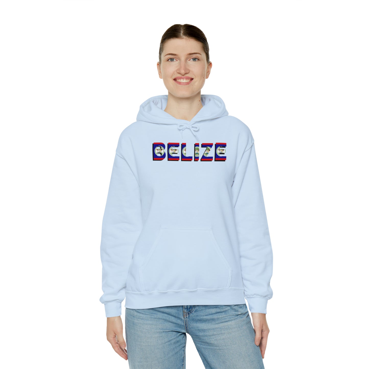 Belize flag Unisex Heavy Blend™ Hooded Sweatshirt