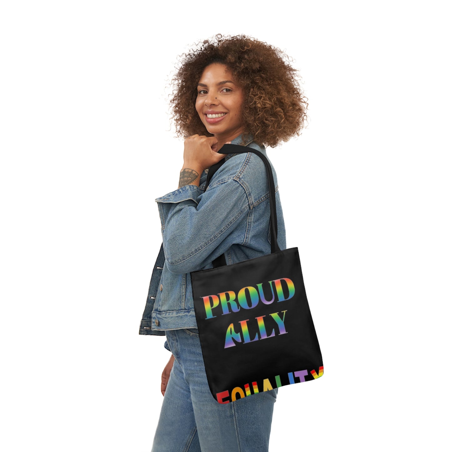 Proud Ally Canvas Tote Bag, 5-Color Straps