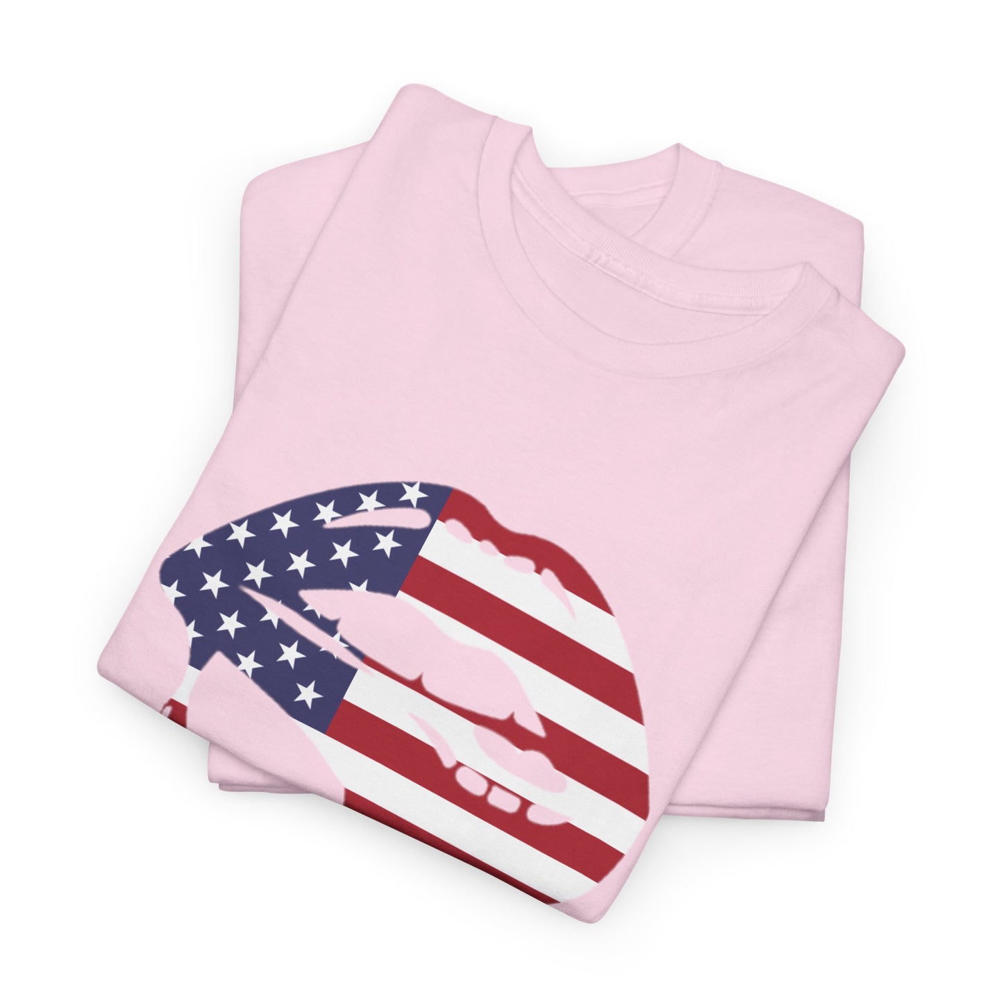 Patriotic Lips Unisex Heavy Cotton Tee