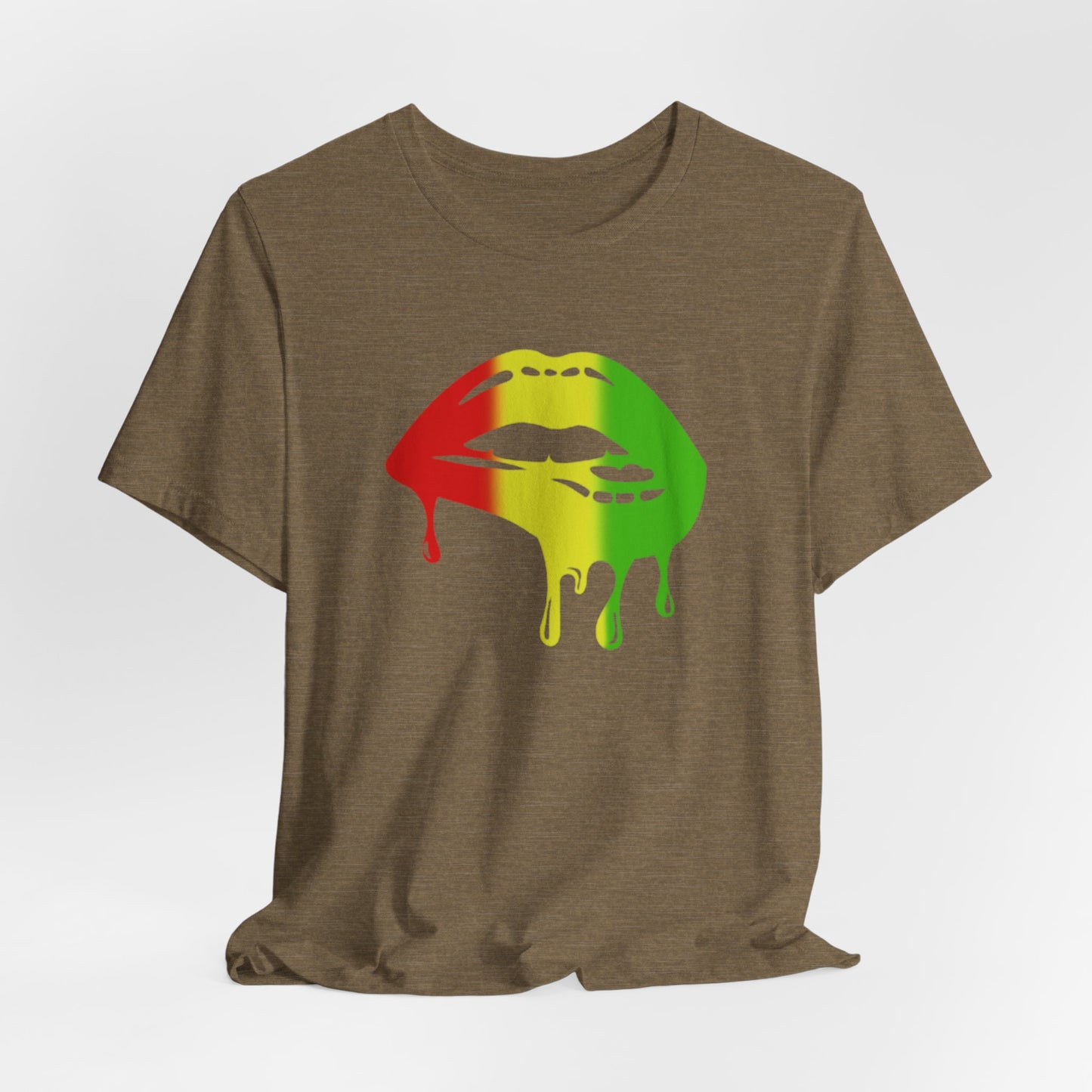 Rasta Lips Unisex Jersey Short Sleeve Tee