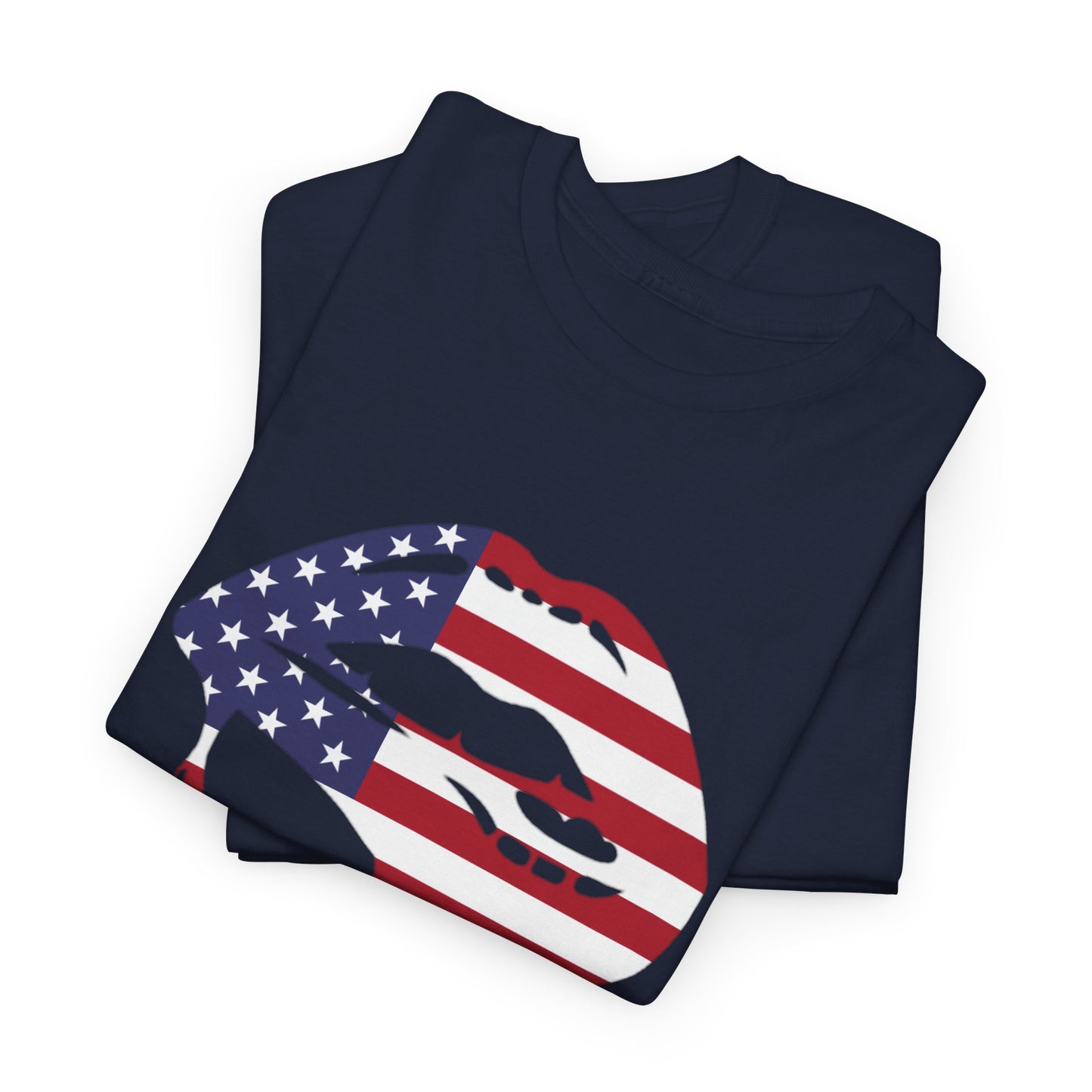Patriotic Lips Unisex Heavy Cotton Tee