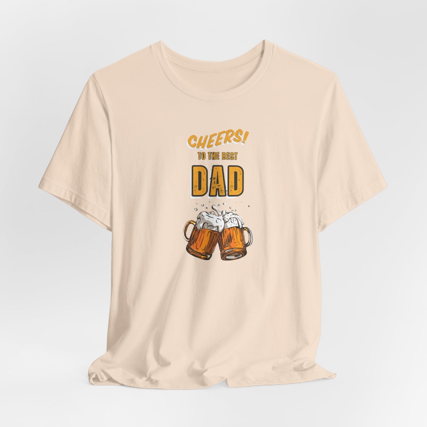 Cheers to the Best Dad Unisex Jersey Short Sleeve Tee
