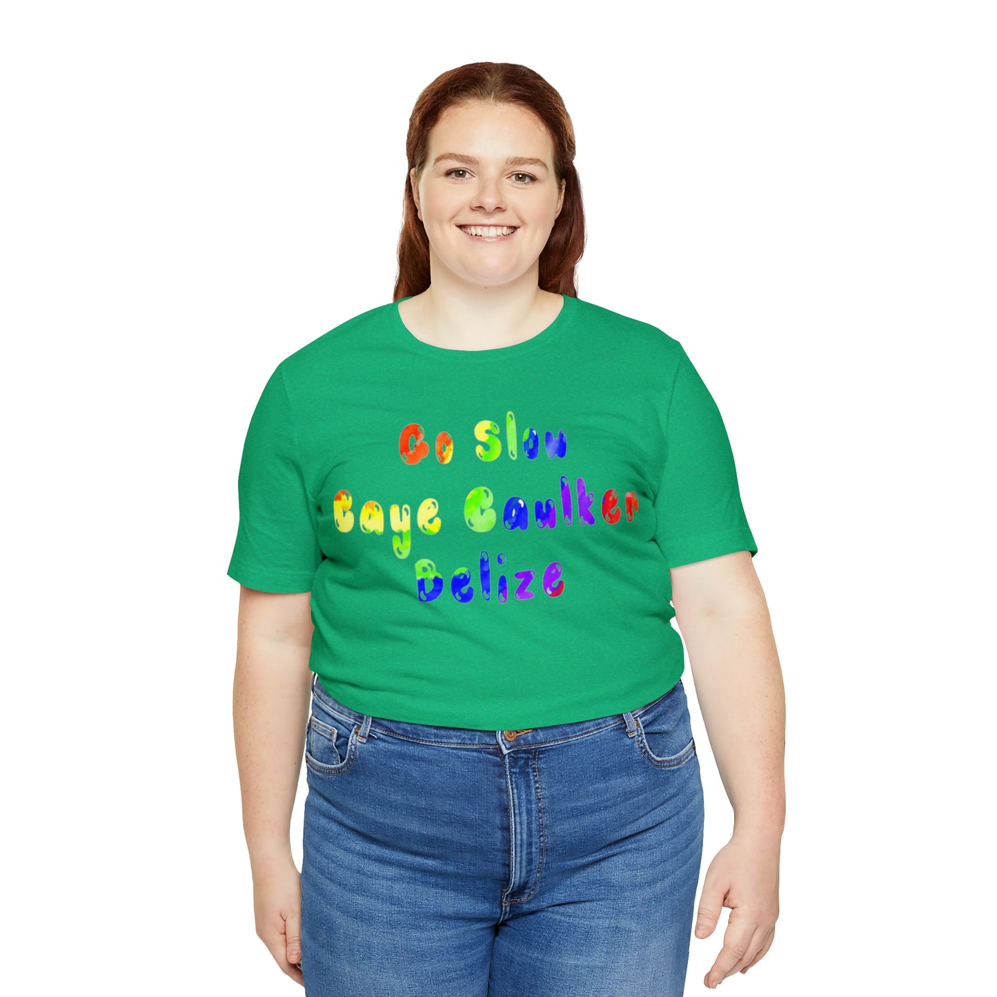 Go Slow Rainbow Unisex Jersey Short Sleeve Tee