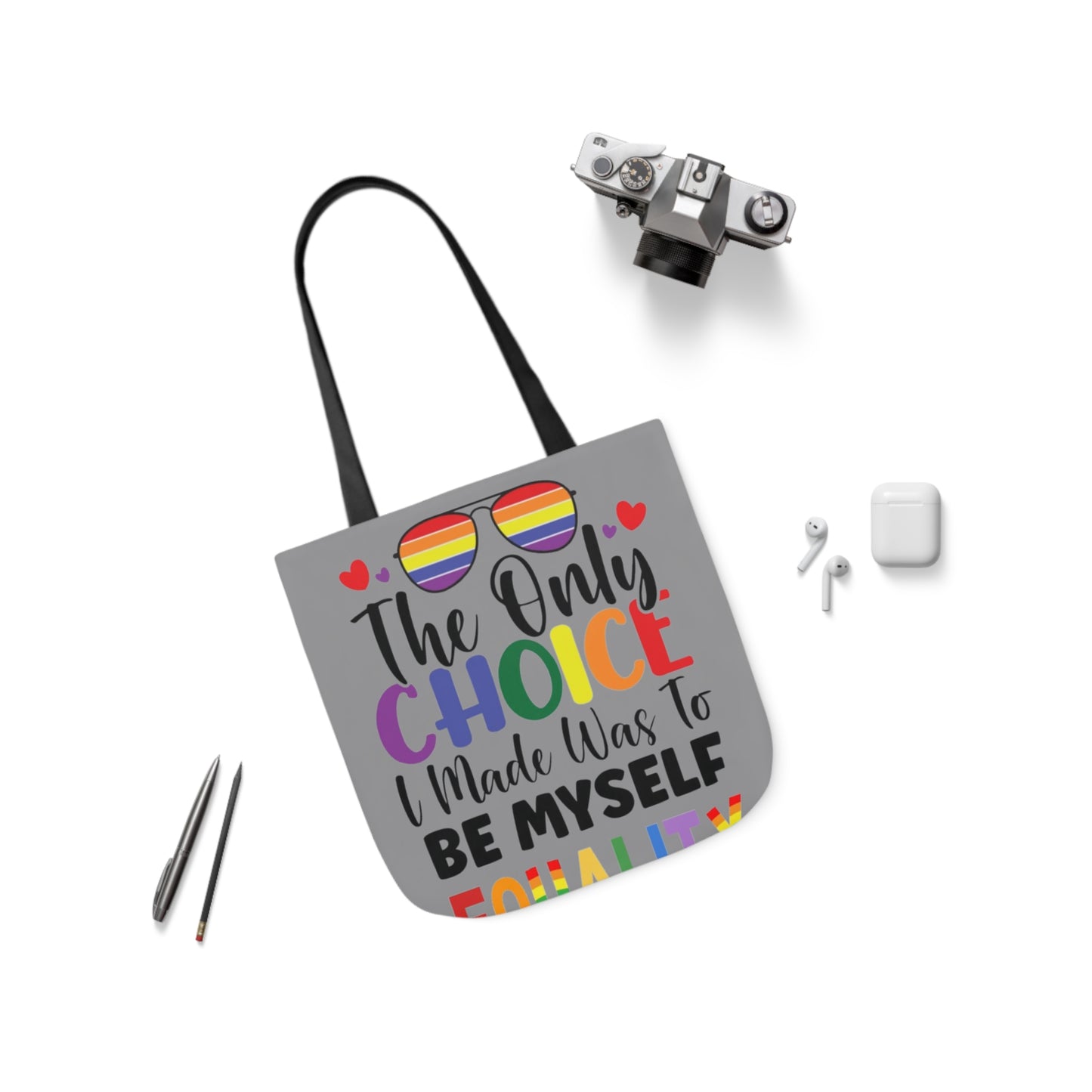 Pride Bag double sided  Canvas Tote Bag, 5-Color Straps