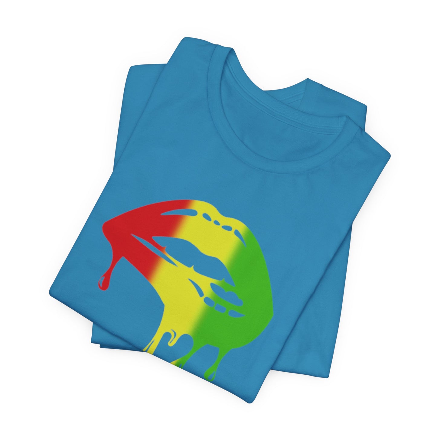 Rasta Lips Unisex Jersey Short Sleeve Tee