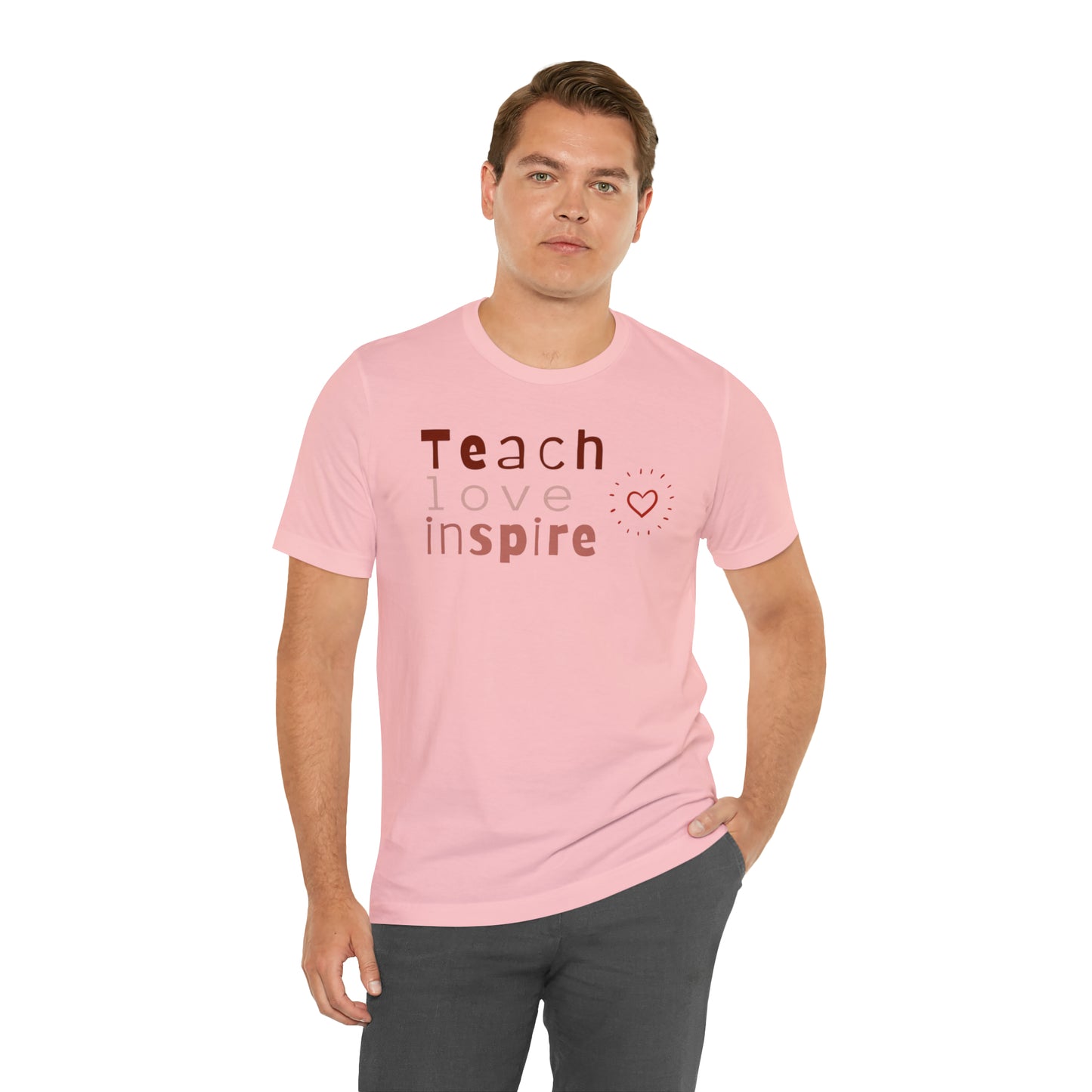 Teach Love Jersey Short Sleeve Tee