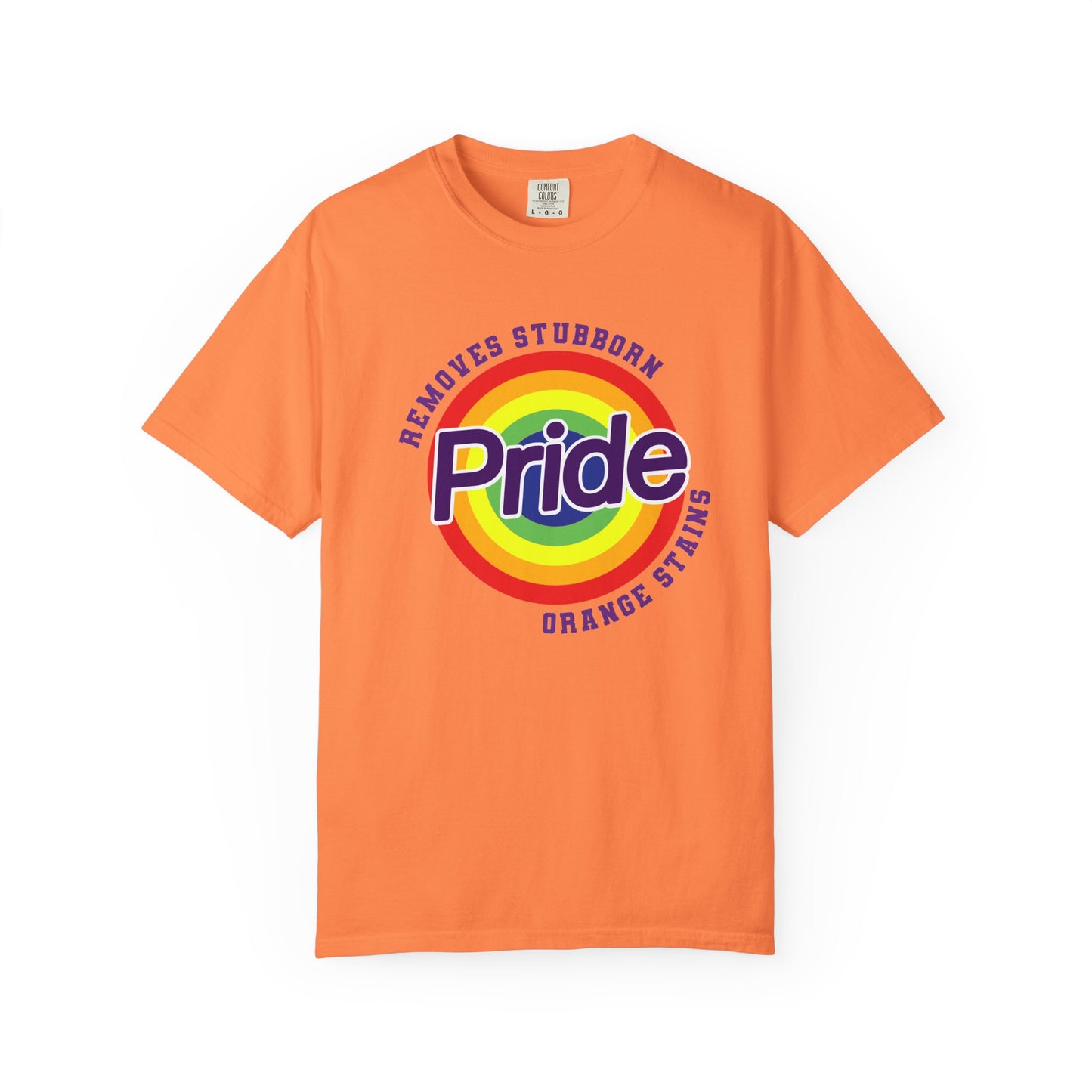 Pride Themed Unisex Garment-Dyed T-Shirt - Removes Stubborn Orange Stains
