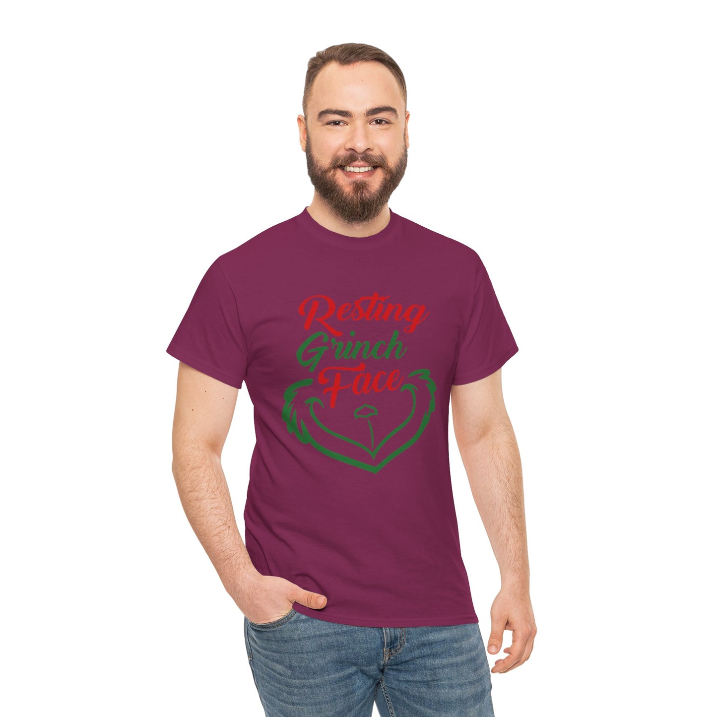 Resting Grinch Face Cotton Tee