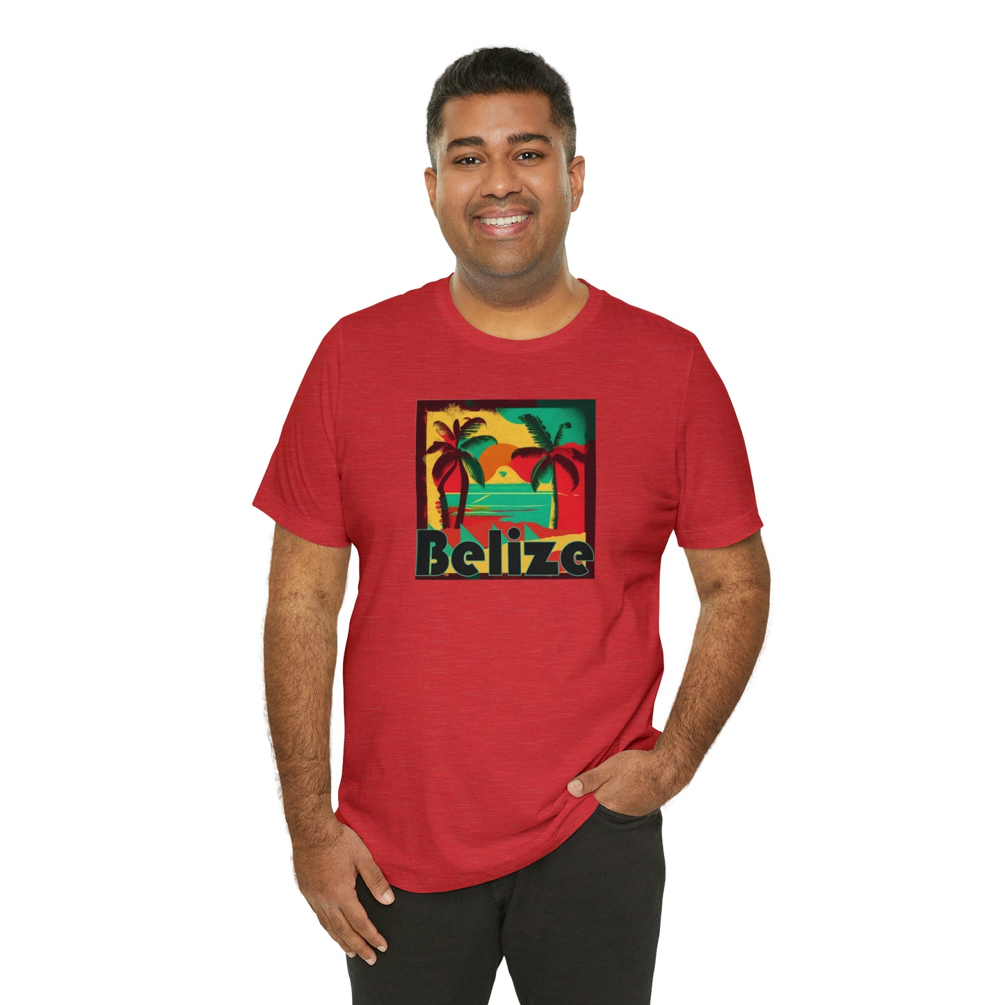 Retro Belize Unisex Jersey Short Sleeve Tee