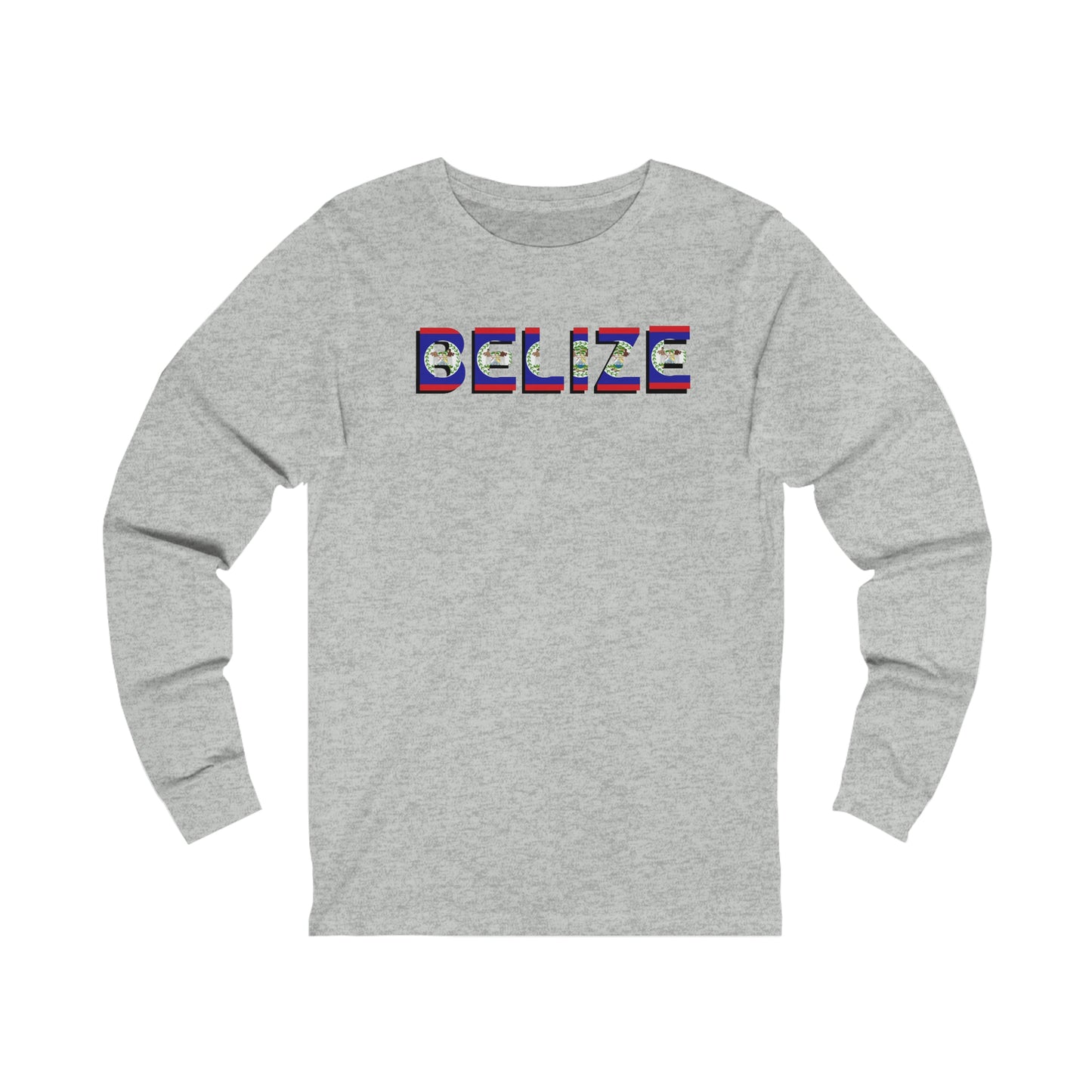 Belize flag Unisex Jersey Long Sleeve Tee