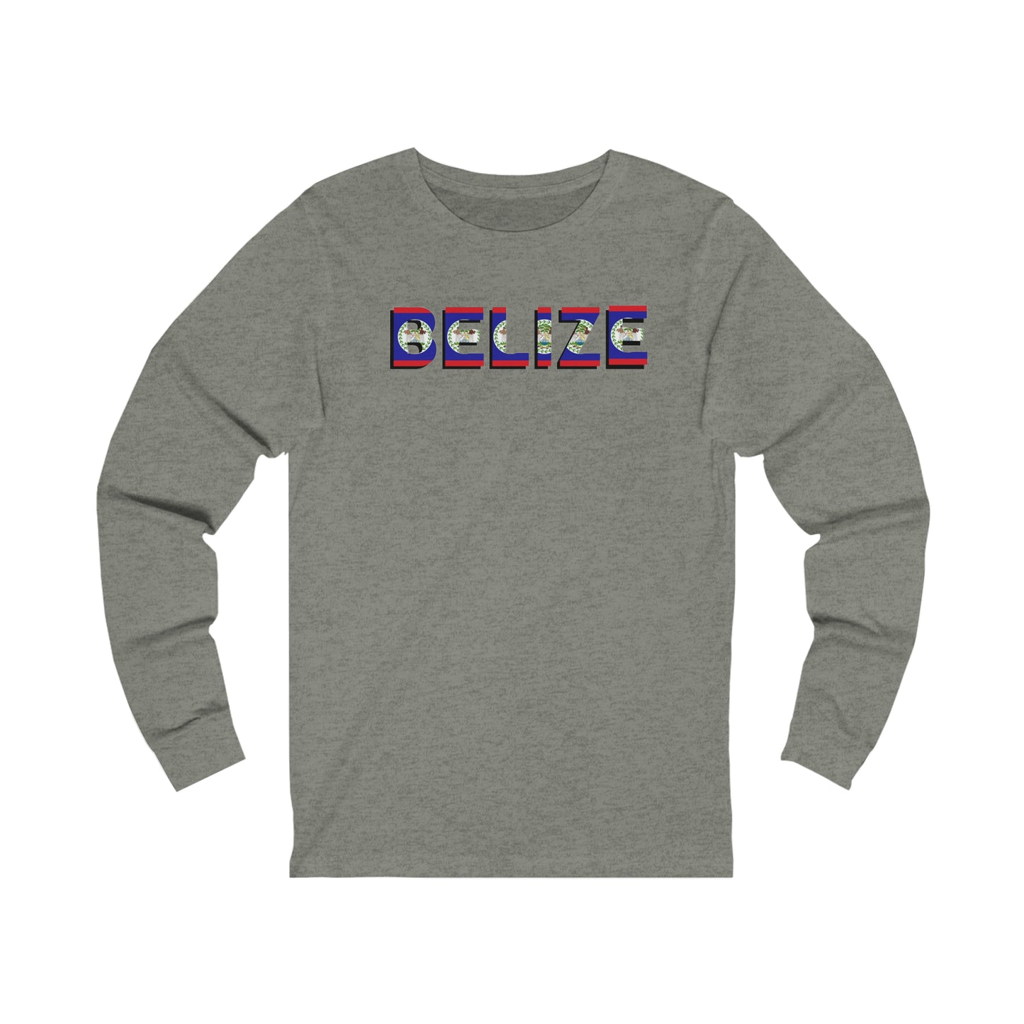 Belize flag Unisex Jersey Long Sleeve Tee