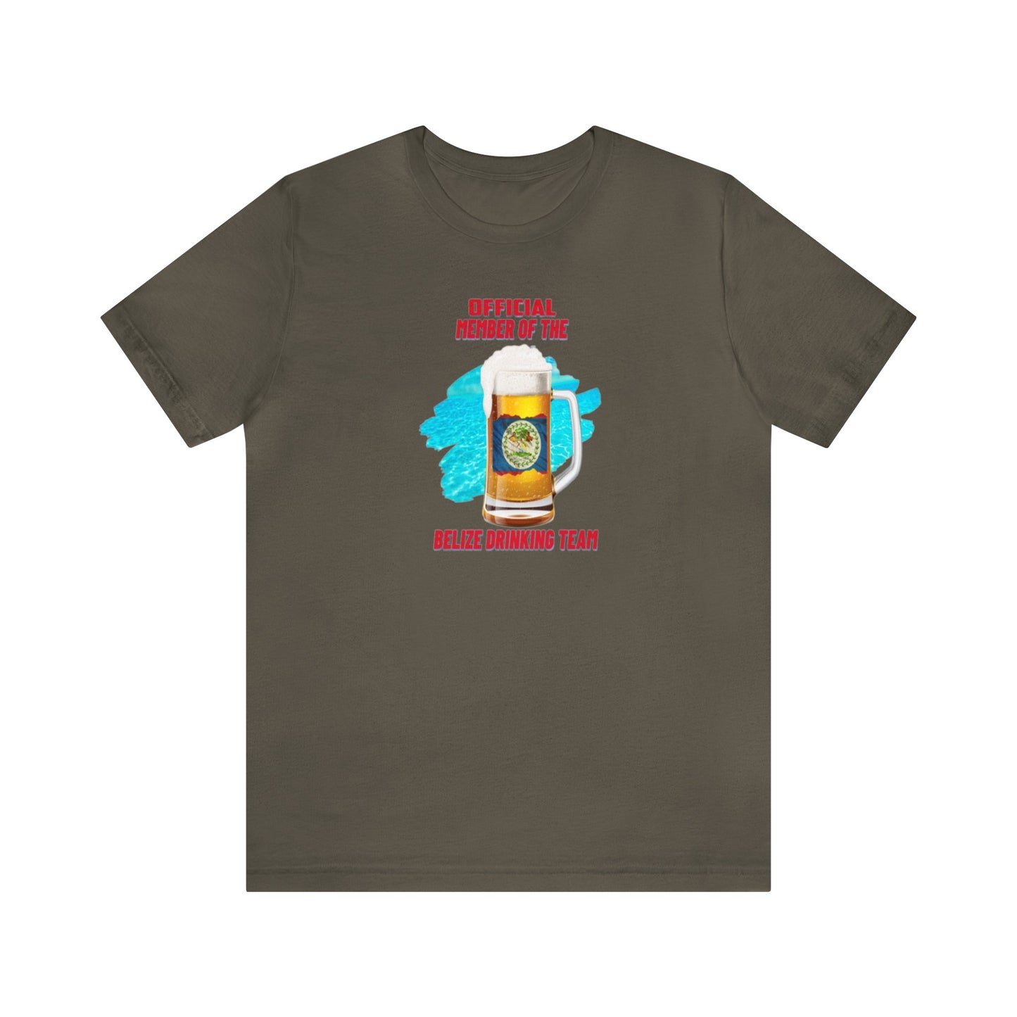 Belize Drinking Team Unisex Jersey Short Sleeve Tee