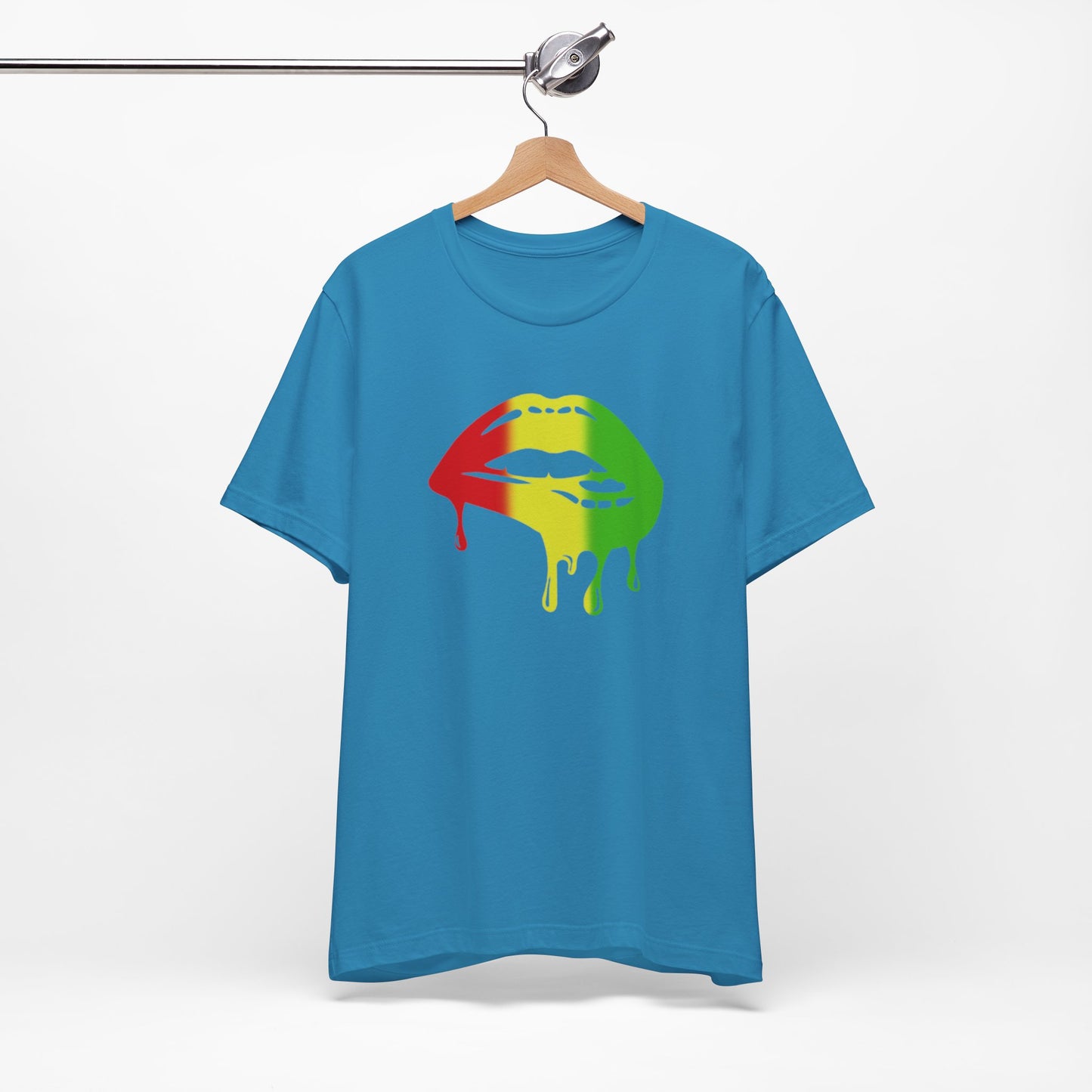 Rasta Lips Unisex Jersey Short Sleeve Tee