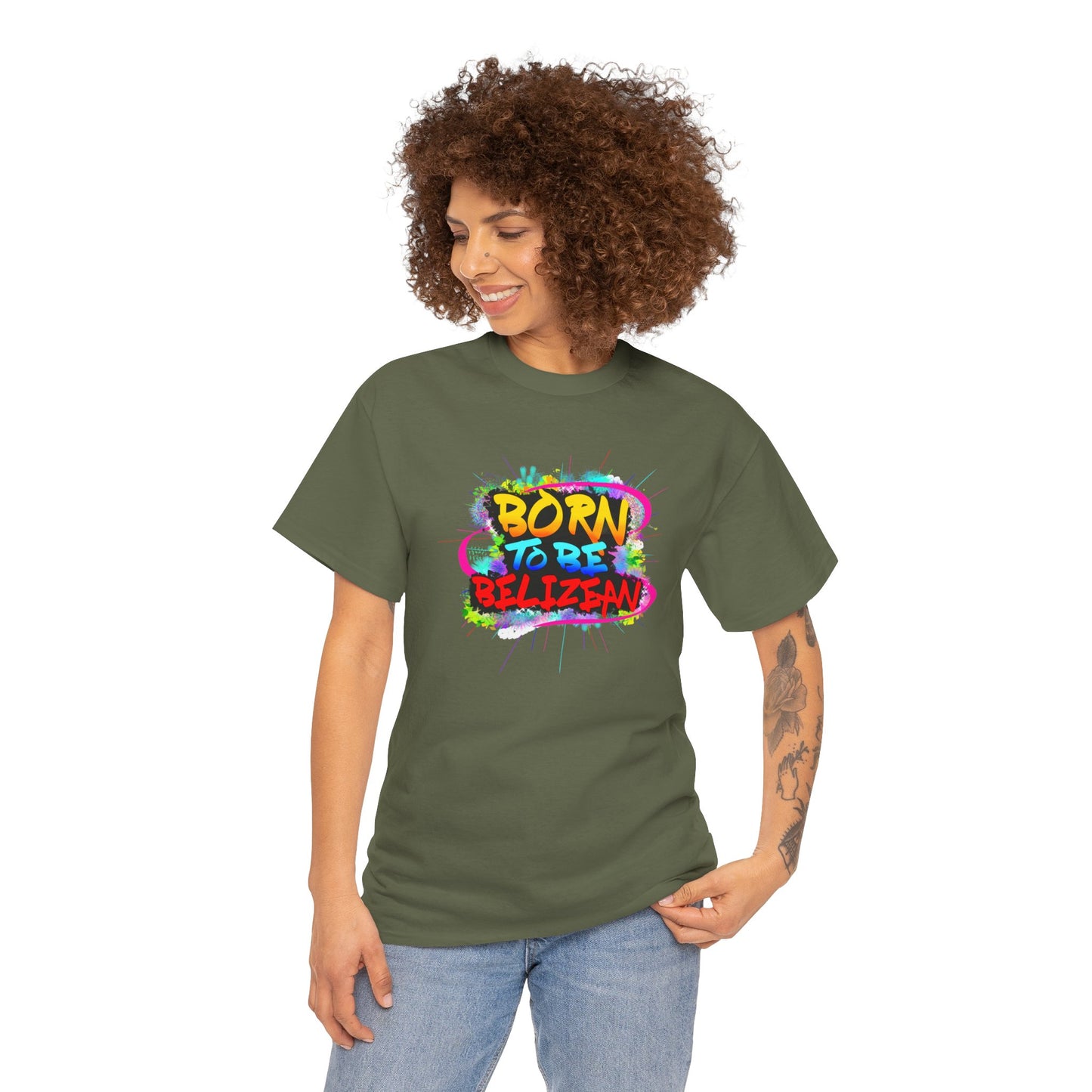 Born to be BELIZEAN Unisex  Cotton Tee