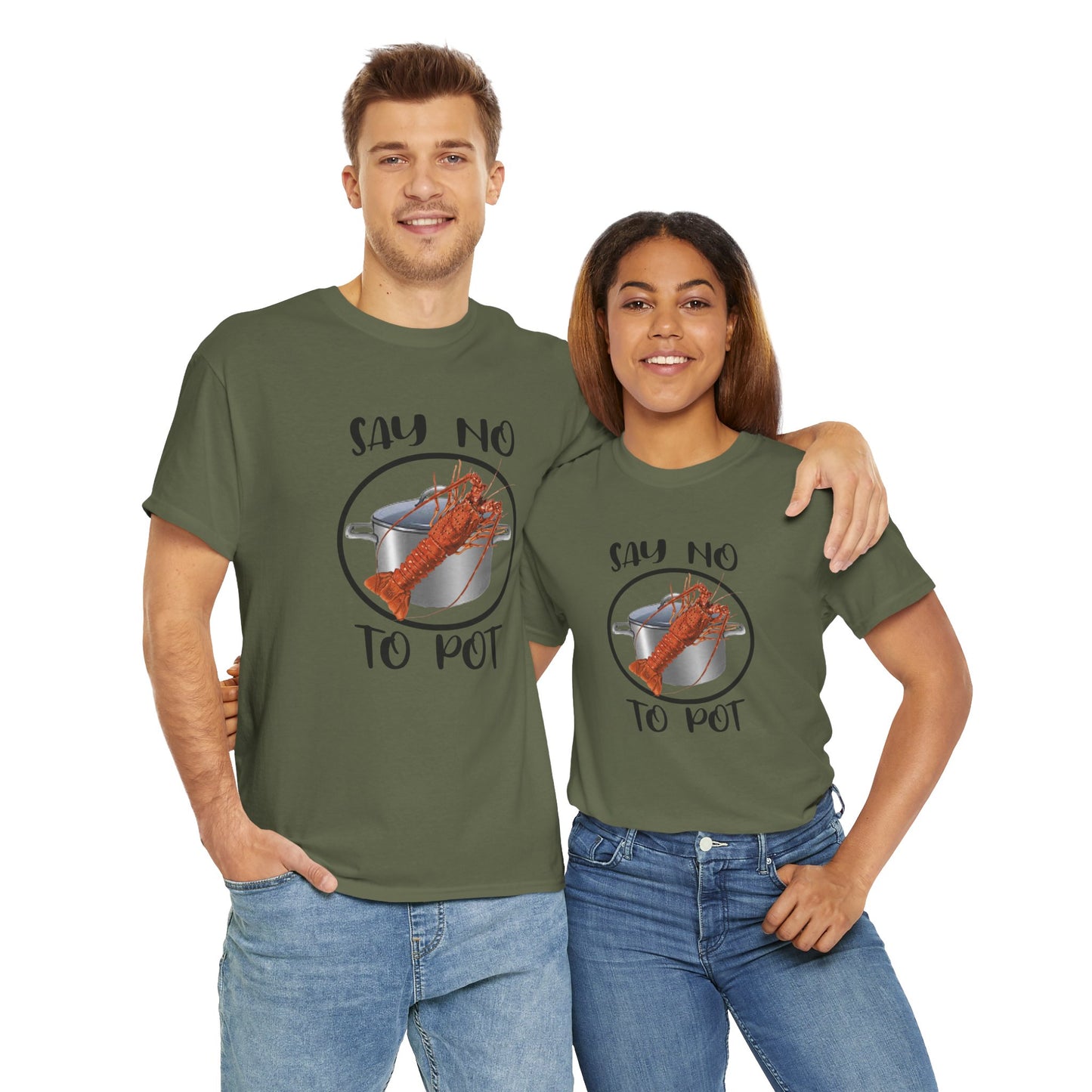 Say No to Pot Unisex Heavy Cotton Tee