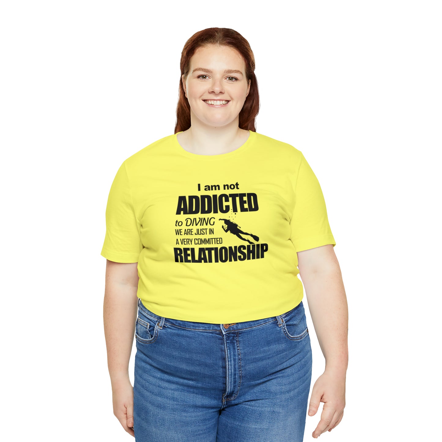 Addicted to diving Jersey Short Sleeve Tee