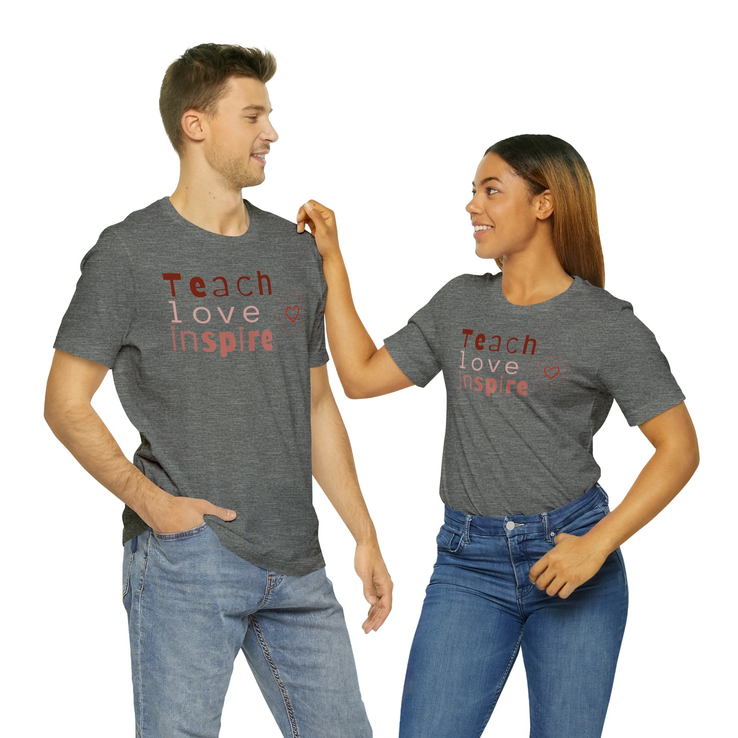 Teach Love Jersey Short Sleeve Tee