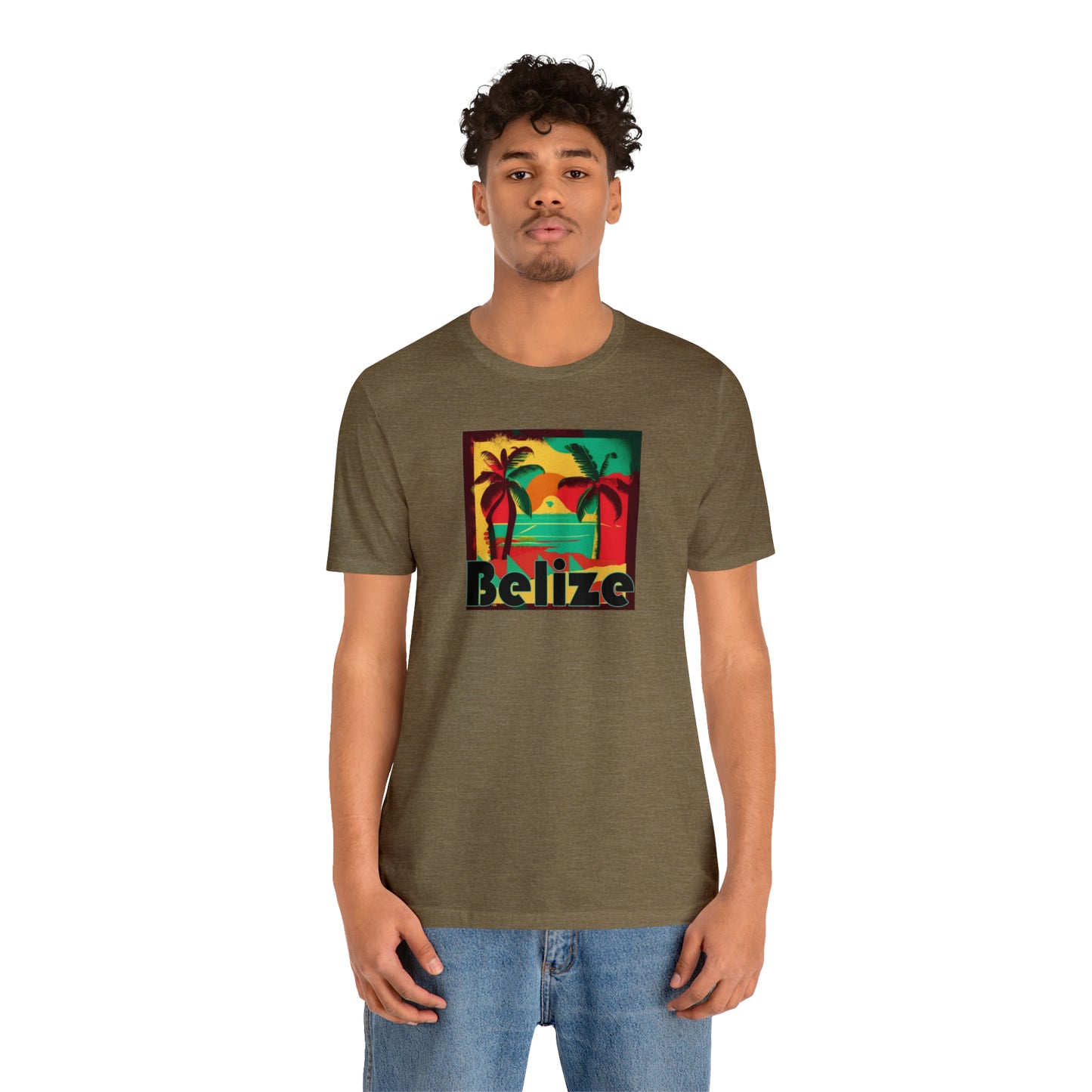 Retro Belize Unisex Jersey Short Sleeve Tee