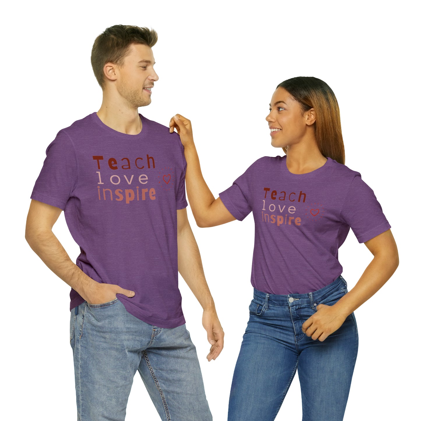 Teach Love Jersey Short Sleeve Tee