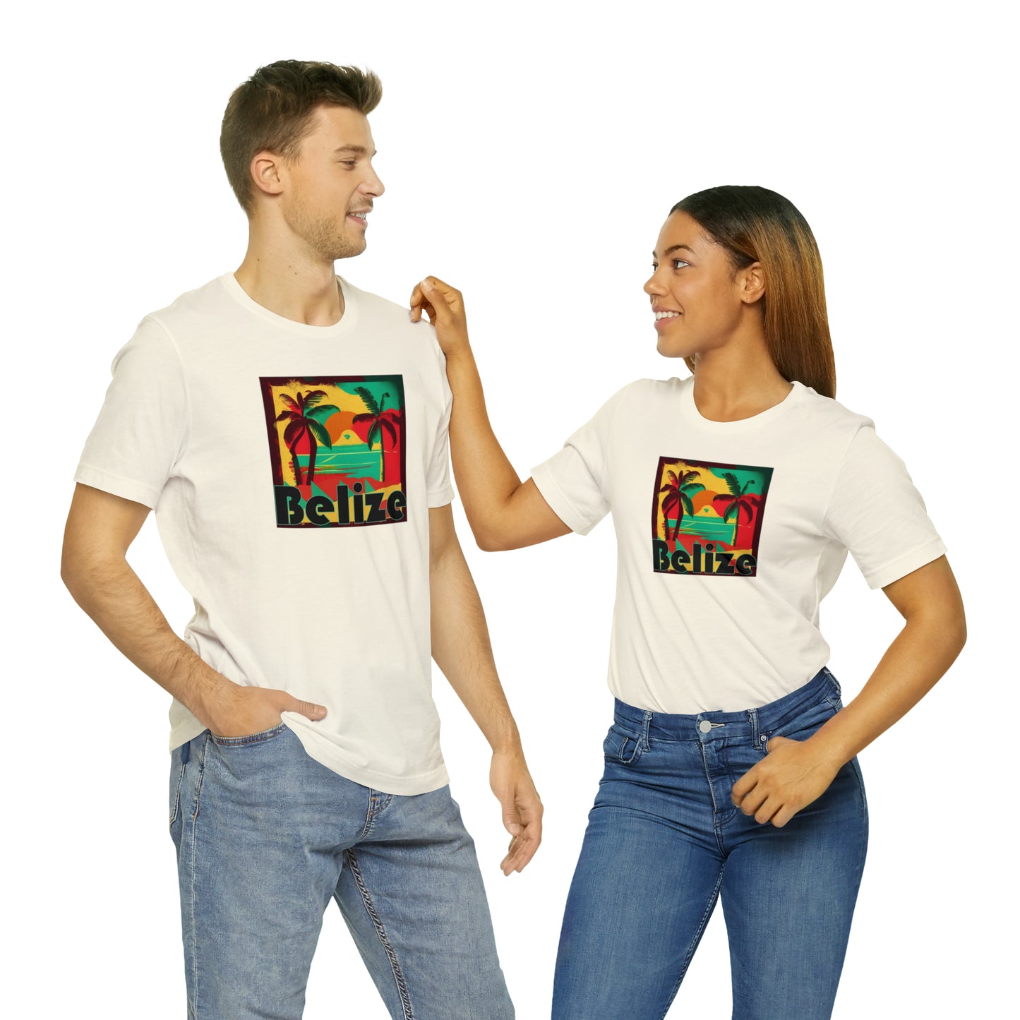 Retro Belize Unisex Jersey Short Sleeve Tee